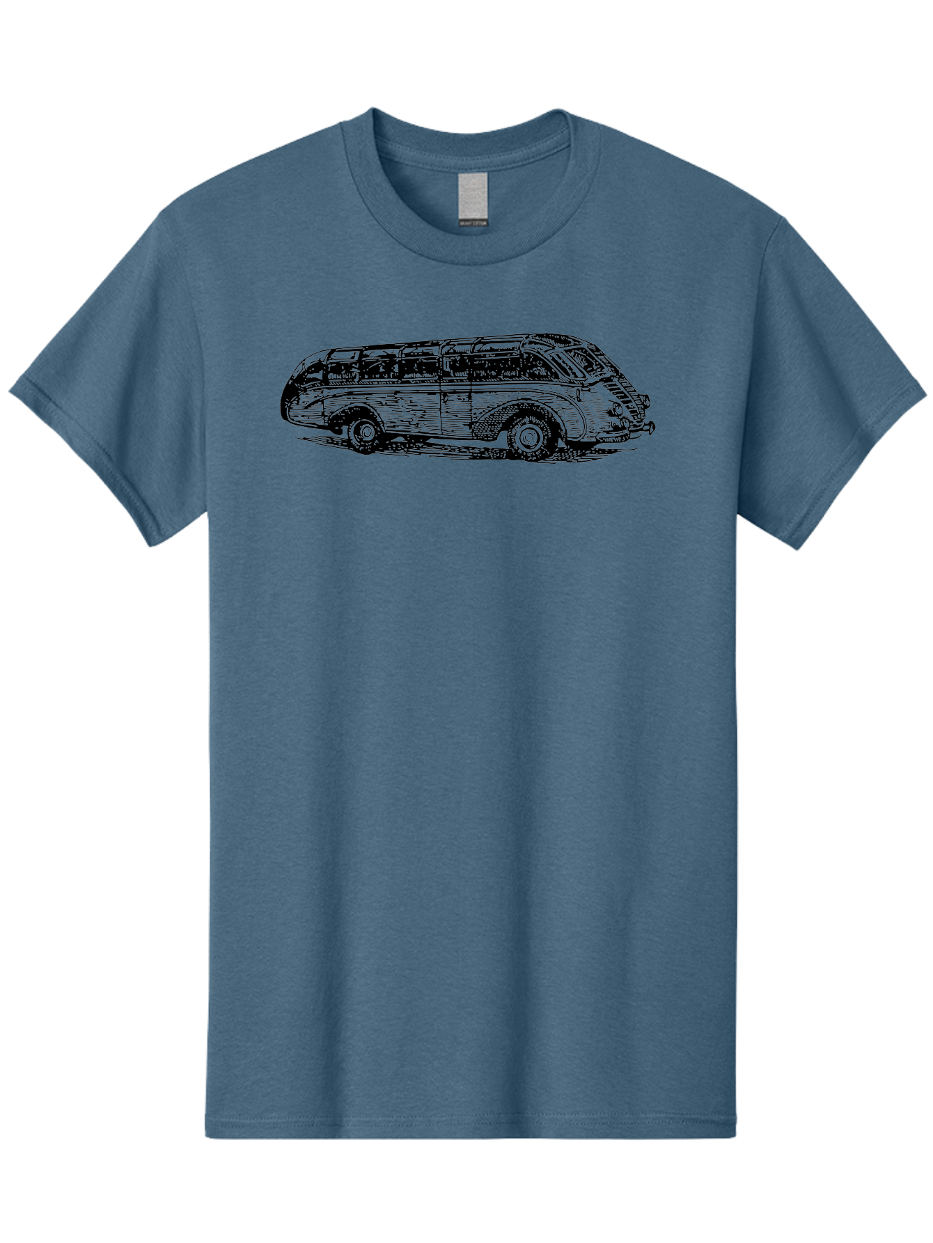 Vw-Bus Men'S Graphic Tee, 100% Cotton, Comfortable Casual Summer Wear, Machine Washable, Vintage Vw Bus, Retro Vehicle, Classic Car Illustration, Nostalgic Design, Sketch Art, Van Life, Travel Inspiration Aad839 5