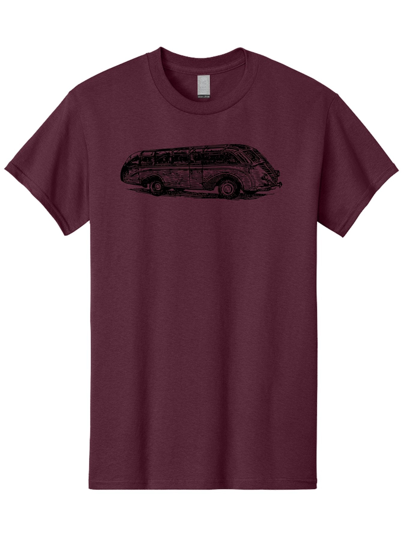 Vw-Bus Men'S Graphic Tee, 100% Cotton, Comfortable Casual Summer Wear, Machine Washable, Vintage Vw Bus, Retro Vehicle, Classic Car Illustration, Nostalgic Design, Sketch Art, Van Life, Travel Inspiration Aad839 9