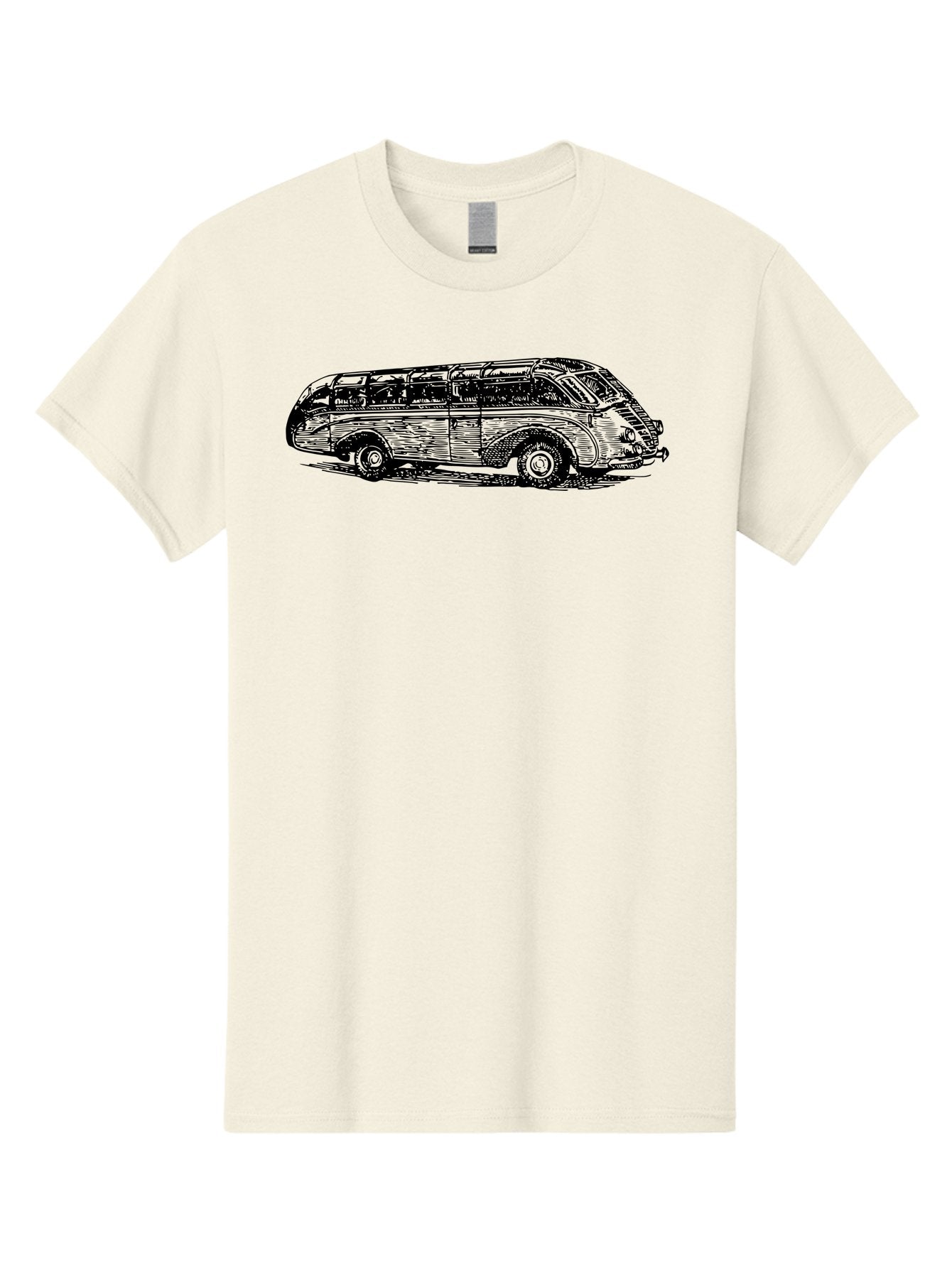 Vw-Bus Men'S Graphic Tee, 100% Cotton, Comfortable Casual Summer Wear, Machine Washable, Vintage Vw Bus, Retro Vehicle, Classic Car Illustration, Nostalgic Design, Sketch Art, Van Life, Travel Inspiration Aad839 10