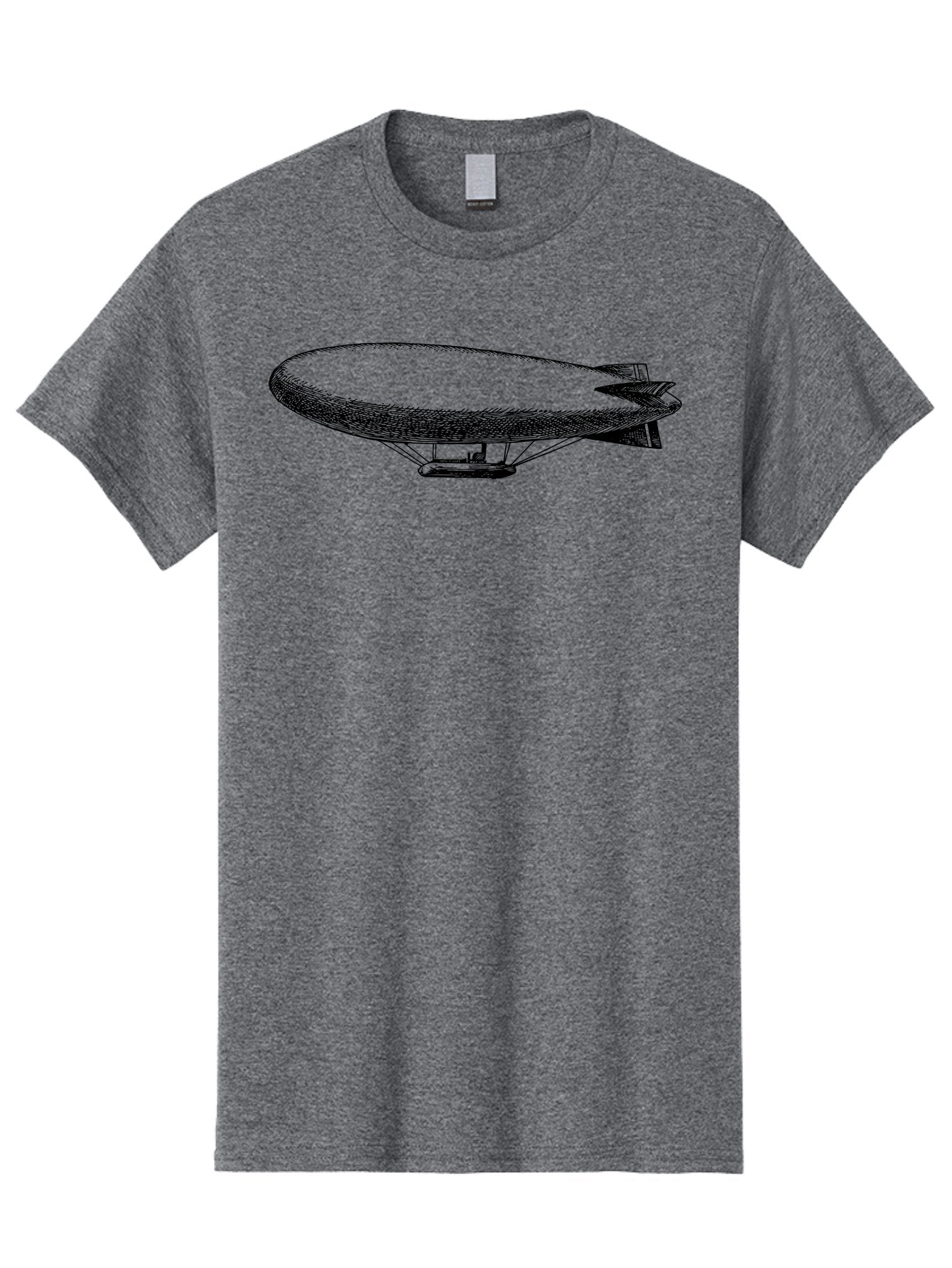 Zeppelin-1 Men'S Graphic Tee, 100% Cotton, Comfortable Casual Summer Wear, Machine Washable, Blimp Illustration, Airship Design, Aviation Technology, Futuristic Transportation, Aerial Vehicle, Graphic Art Aad841 10