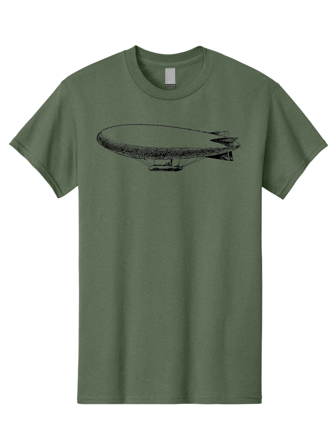 Zeppelin-1 Men'S Graphic Tee, 100% Cotton, Comfortable Casual Summer Wear, Machine Washable, Blimp Illustration, Airship Design, Aviation Technology, Futuristic Transportation, Aerial Vehicle, Graphic Art Aad841 15