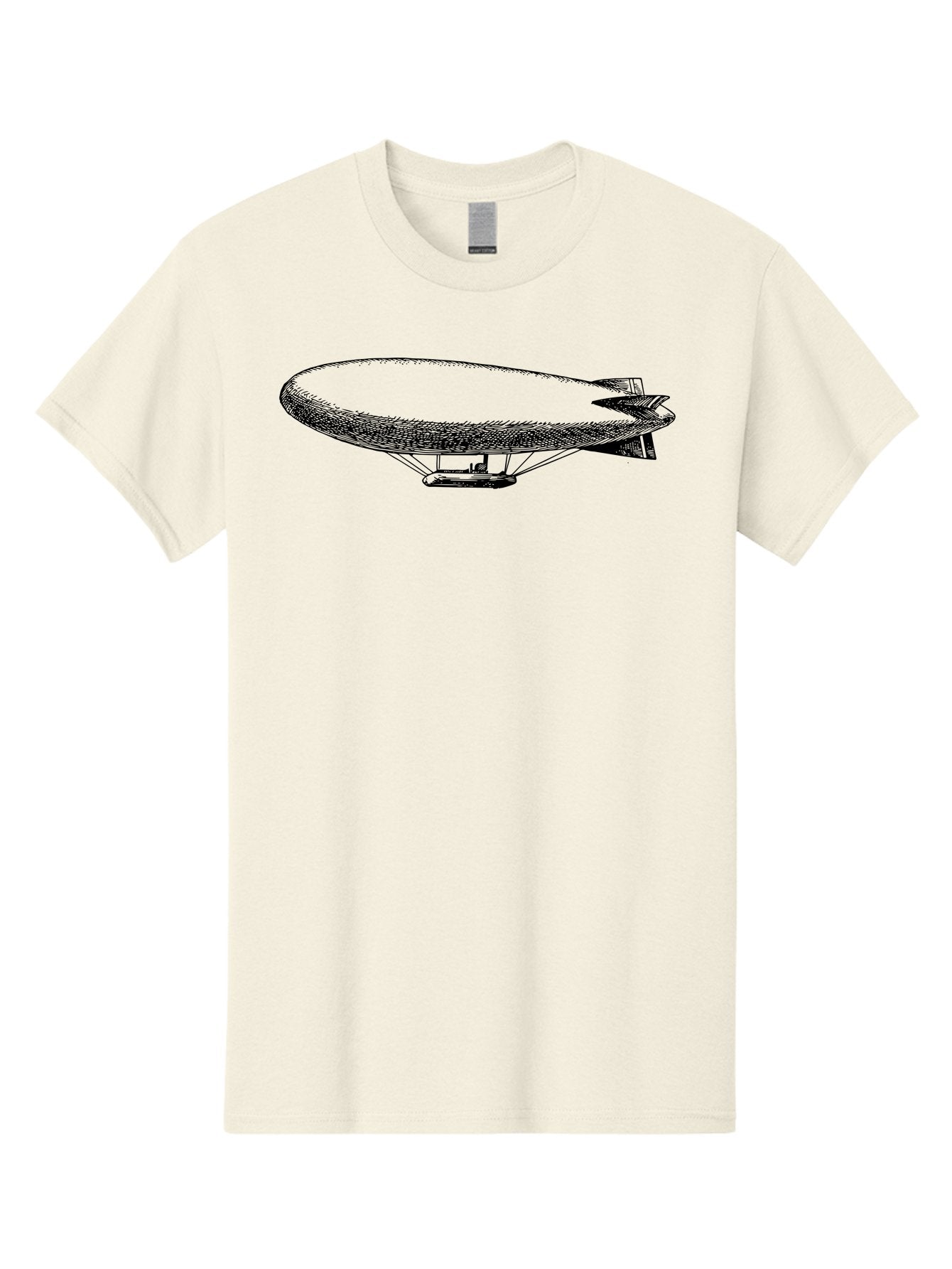 Zeppelin-1 Men'S Graphic Tee, 100% Cotton, Comfortable Casual Summer Wear, Machine Washable, Blimp Illustration, Airship Design, Aviation Technology, Futuristic Transportation, Aerial Vehicle, Graphic Art Aad841 14