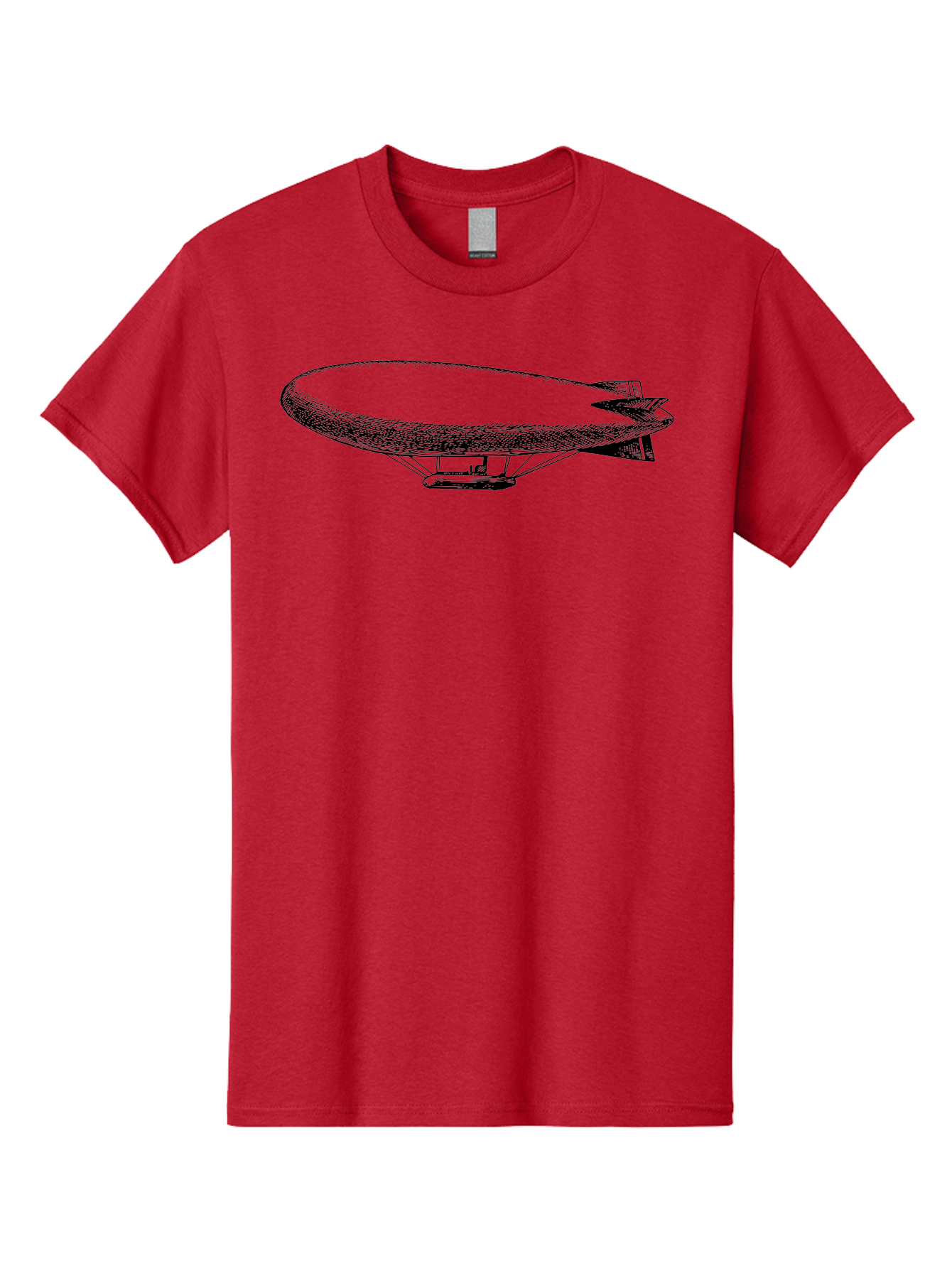 Zeppelin-1 Men'S Graphic Tee, 100% Cotton, Comfortable Casual Summer Wear, Machine Washable, Blimp Illustration, Airship Design, Aviation Technology, Futuristic Transportation, Aerial Vehicle, Graphic Art Aad841 17