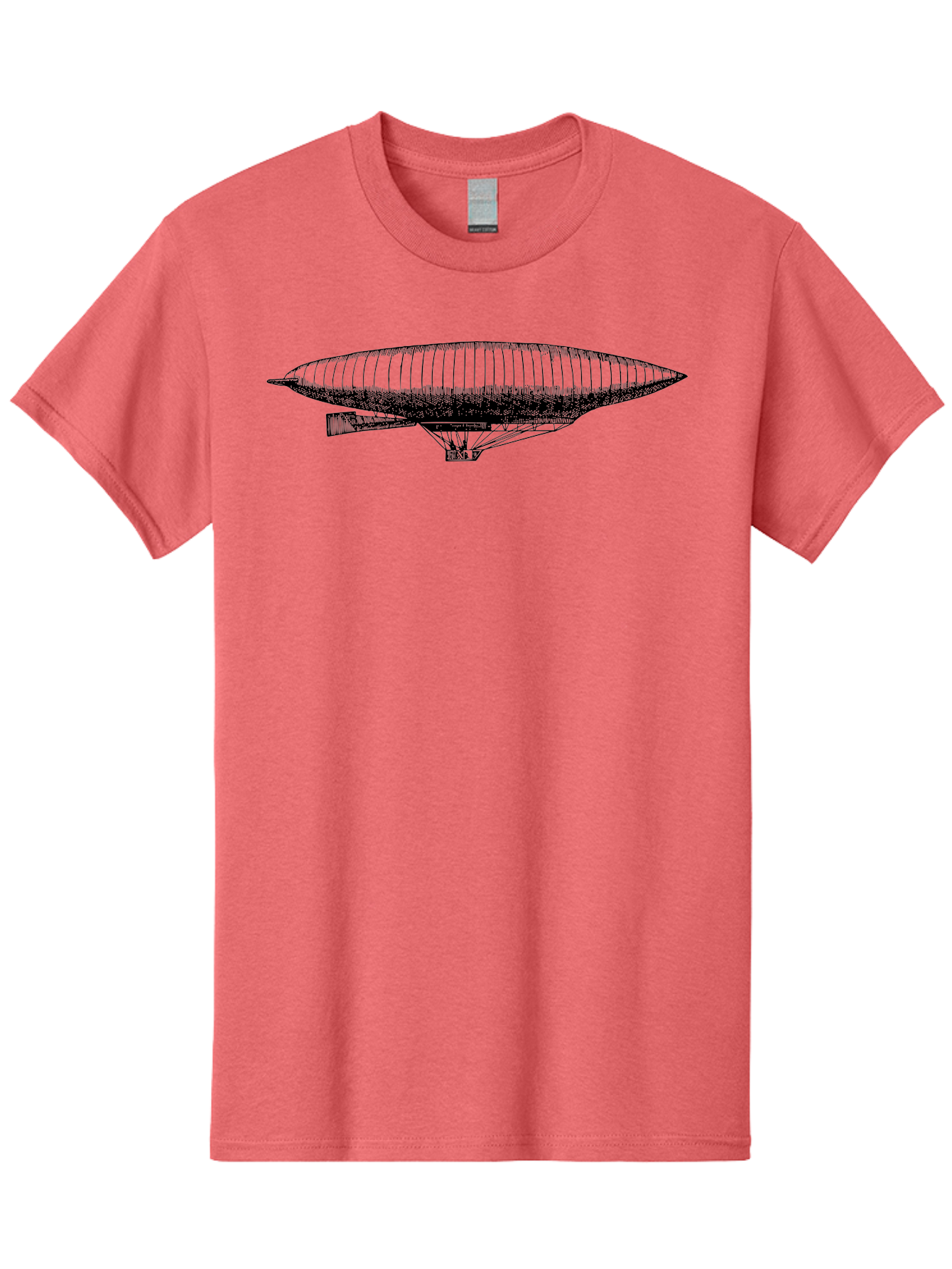 Zeppelin Men'S Graphic Tee, 100% Cotton, Comfortable Casual Summer Wear, Machine Washable, Dirigible Balloon, Historical Aircraft, Vintage Aviation, Zeppelin, Aerostat, Lighter-Than-Air Craft, Retro Technology Aad842 19