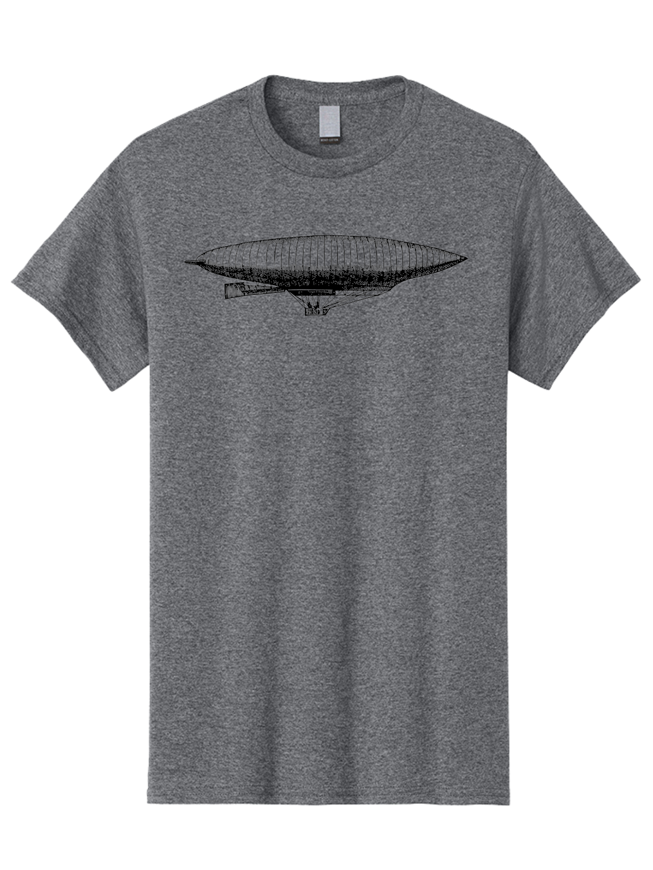 Zeppelin Men'S Graphic Tee, 100% Cotton, Comfortable Casual Summer Wear, Machine Washable, Dirigible Balloon, Historical Aircraft, Vintage Aviation, Zeppelin, Aerostat, Lighter-Than-Air Craft, Retro Technology Aad842 21
