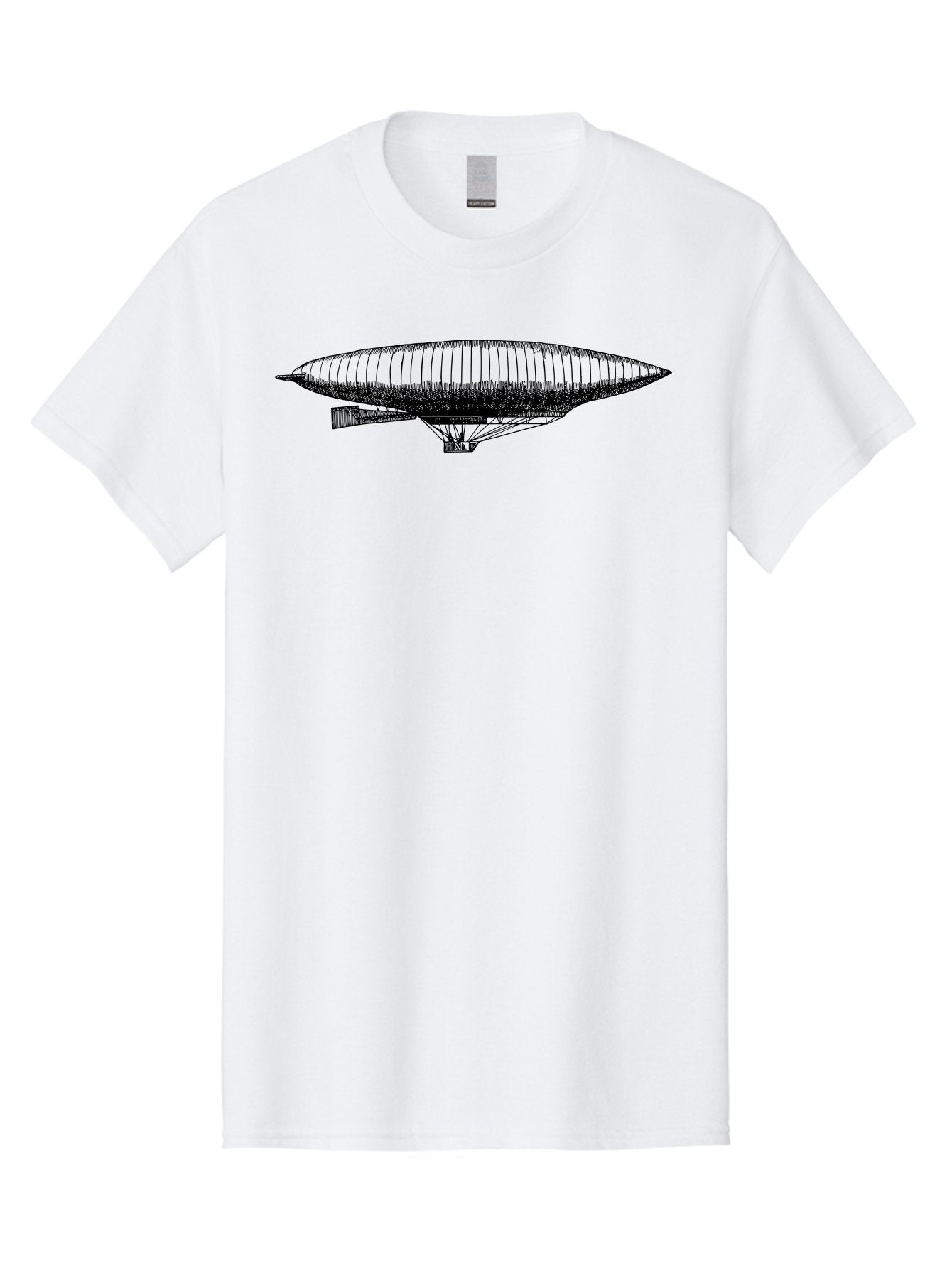 Zeppelin Men'S Graphic Tee, 100% Cotton, Comfortable Casual Summer Wear, Machine Washable, Dirigible Balloon, Historical Aircraft, Vintage Aviation, Zeppelin, Aerostat, Lighter-Than-Air Craft, Retro Technology Aad842 7