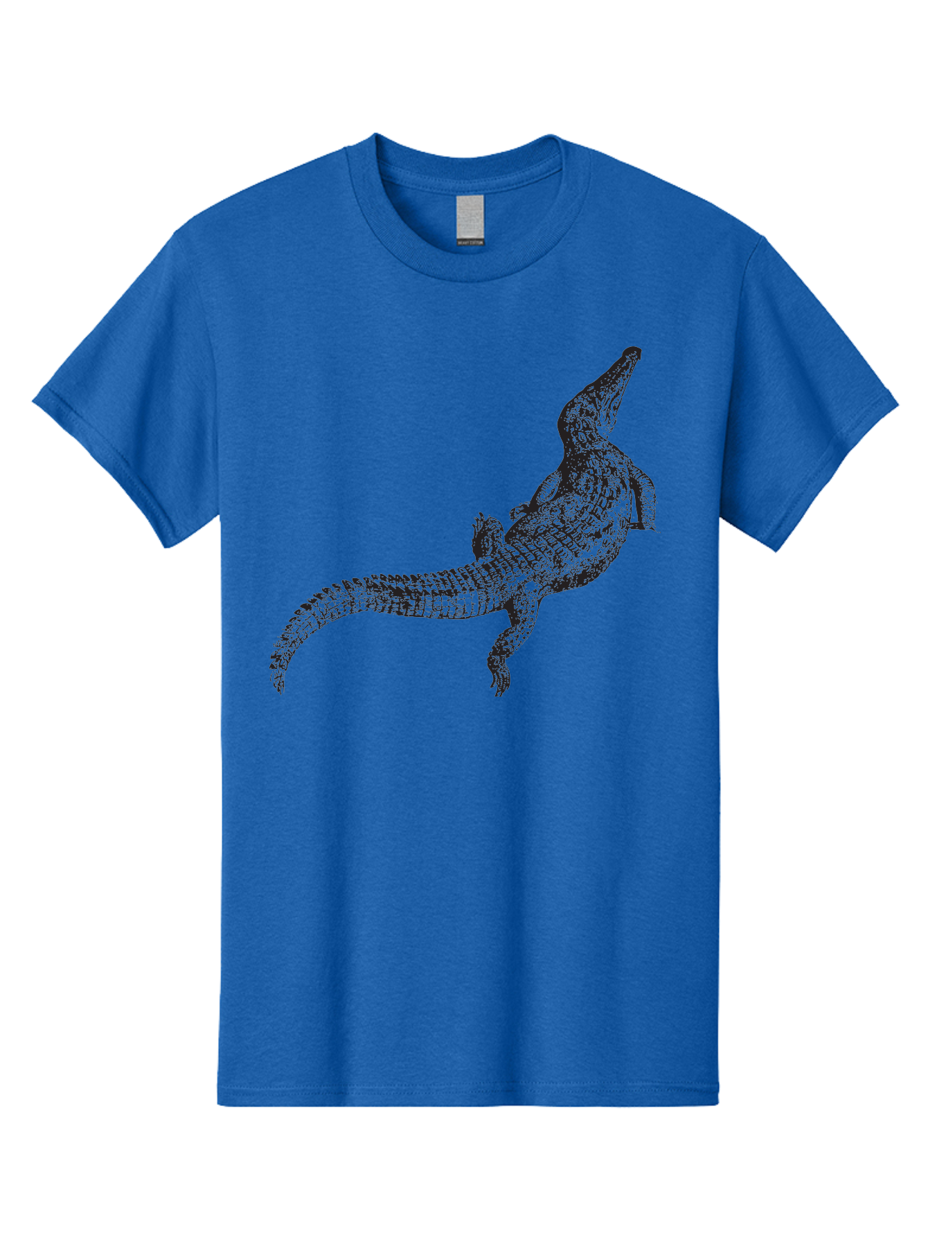 Alligator Men'S Graphic Tee, 100% Cotton, Comfortable Casual Summer Wear, Machine Washable, Crocodile Illustration, Reptile Art, Wildlife Design, Scaly Texture, Fierce Animal, Predatory Creature, Wild Nature Aad844 29