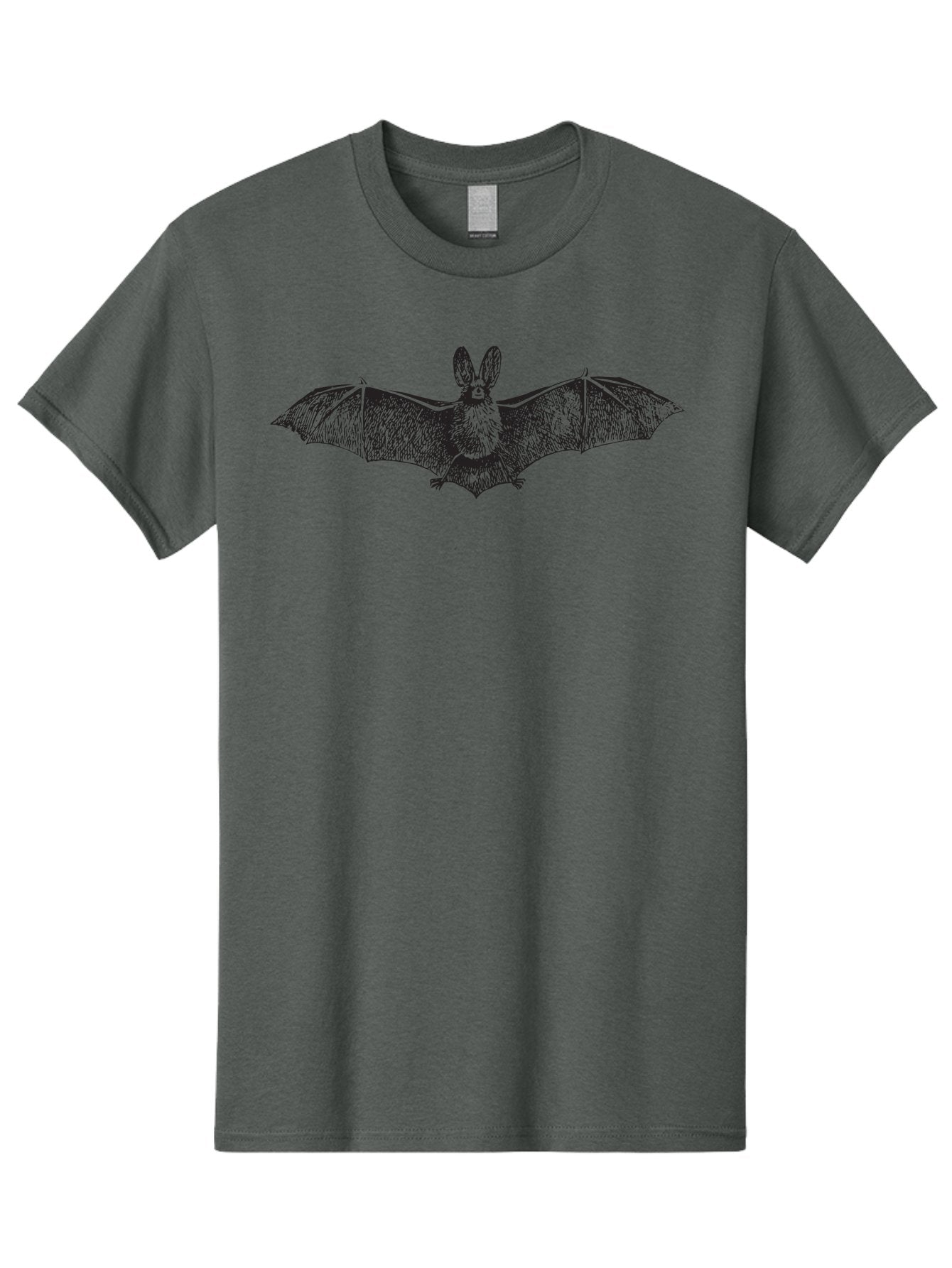 Bat Men'S Graphic Tee, 100% Cotton, Comfortable Casual Summer Wear, Machine Washable, Bat With Rabbit Head, Crossbreed Animal, Fantasy Creature, Dark Art, Gothic Illustration, Unusual Hybrid, Surrealism, Weird Art Aad848 7