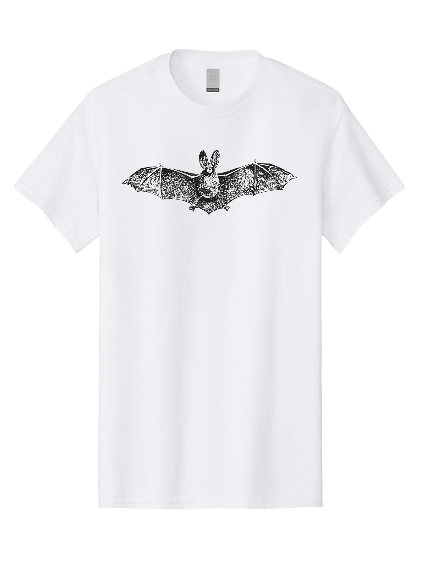 Bat Men'S Graphic Tee, 100% Cotton, Comfortable Casual Summer Wear, Machine Washable, Bat With Rabbit Head, Crossbreed Animal, Fantasy Creature, Dark Art, Gothic Illustration, Unusual Hybrid, Surrealism, Weird Art Aad848 13