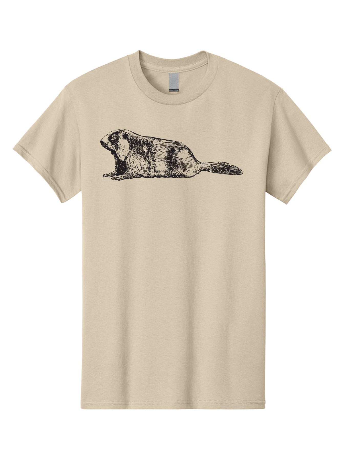 Beaver Men'S Graphic Tee, 100% Cotton, Comfortable Casual Summer Wear, Machine Washable, Beaver Illustration, Rodent Artwork, Wildlife Drawing, Black And White Animal, Sketchy Texture, Furry Creature, Aquatic Mammal, Engraving Style, Aad850 9