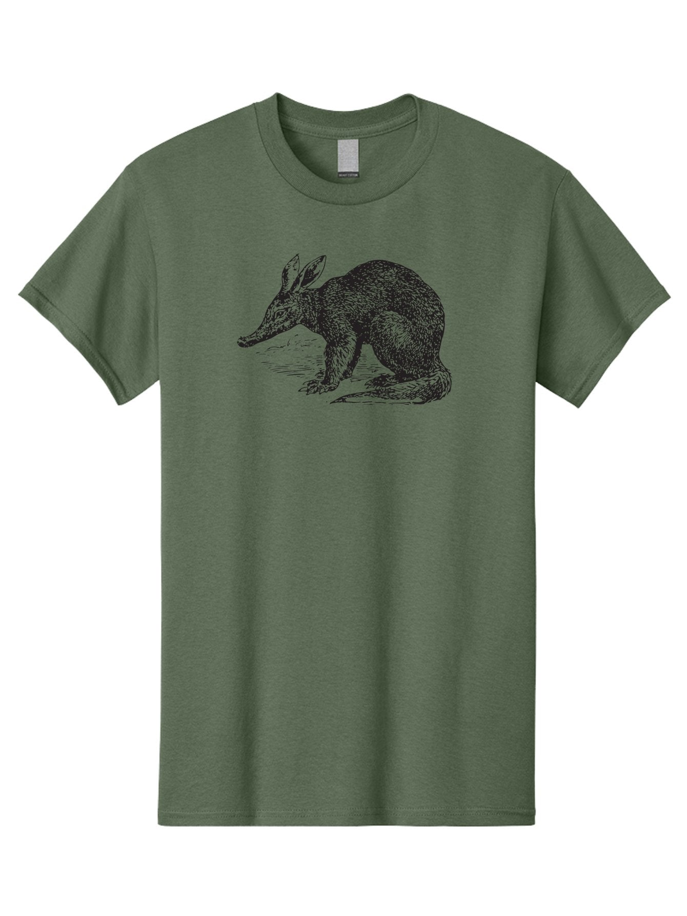 Billie-The-Bilby Men'S Graphic Tee, 100% Cotton, Comfortable Casual Summer Wear, Machine Washable, Bilby Animal Illustration, Marsupial Wildlife, Long Snout, Rabbit-Like Ears, Textured Fur, Detailed Artwork, Wildlife Art Aad851 3