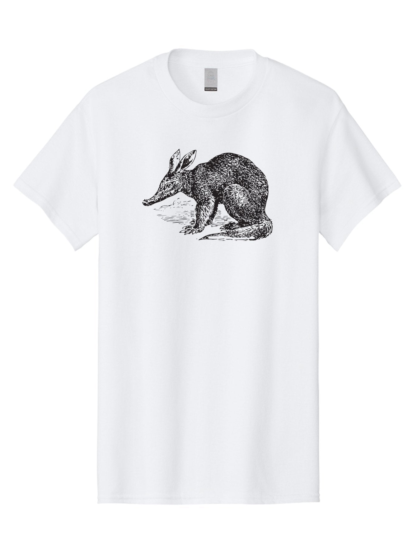 Billie-The-Bilby Men'S Graphic Tee, 100% Cotton, Comfortable Casual Summer Wear, Machine Washable, Bilby Animal Illustration, Marsupial Wildlife, Long Snout, Rabbit-Like Ears, Textured Fur, Detailed Artwork, Wildlife Art Aad851 7