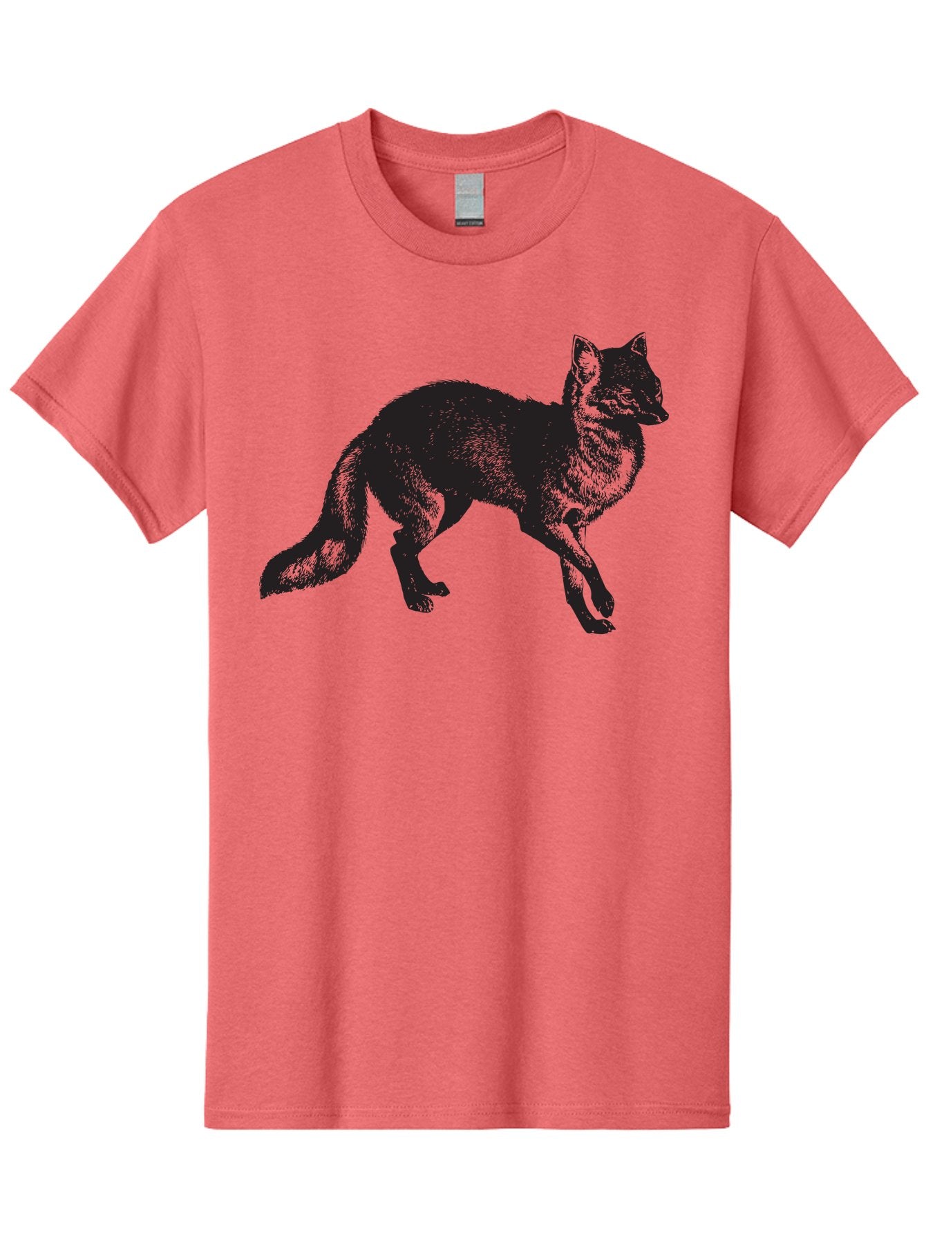 Black-Wolf Men'S Graphic Tee, 100% Cotton, Comfortable Casual Summer Wear, Machine Washable, Black Fox, Wildlife, Animal Silhouette, Nature, Wild Canines, Predators, Forest Dwellers, Black Graphic, Neon Effect Aad856 14