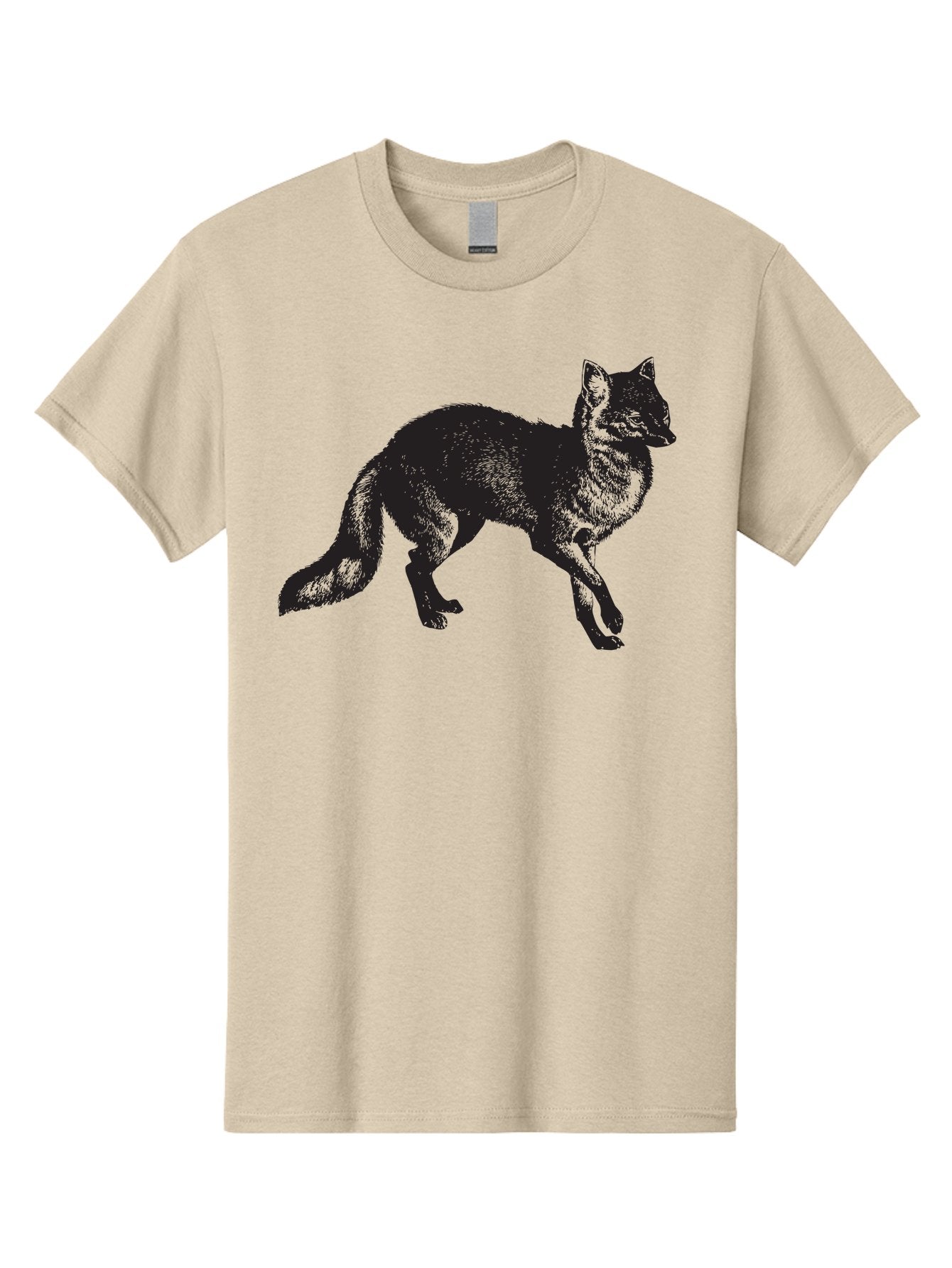 Black-Wolf Men'S Graphic Tee, 100% Cotton, Comfortable Casual Summer Wear, Machine Washable, Black Fox, Wildlife, Animal Silhouette, Nature, Wild Canines, Predators, Forest Dwellers, Black Graphic, Neon Effect Aad856 10