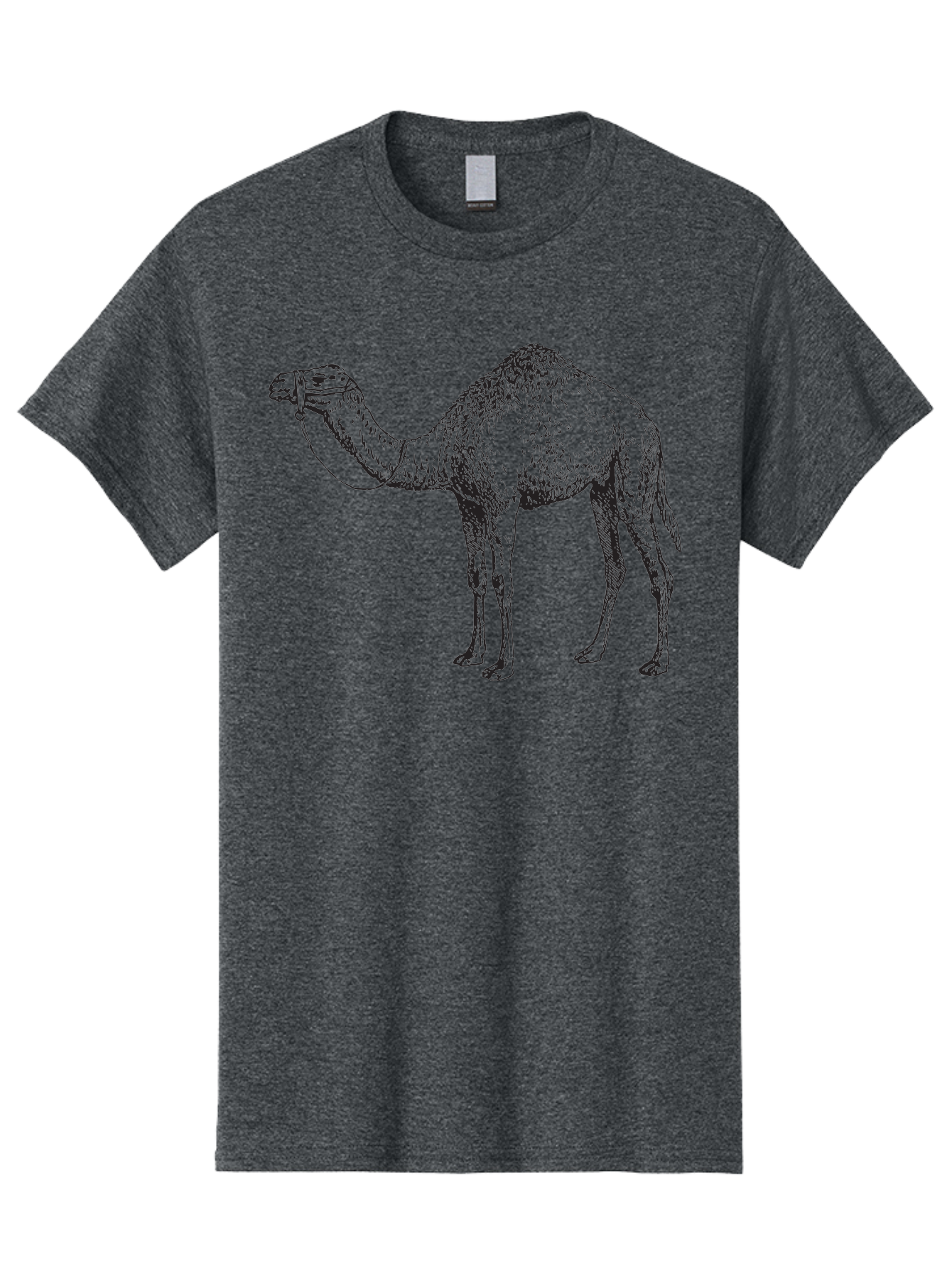 Camel Men'S Graphic Tee, 100% Cotton, Comfortable Casual Summer Wear, Machine Washable, Camel Illustration, Desert Animal, Wildlife Artwork, Camel Silhouette, Graphic Design, Illustration Art, Animal Drawing, Camel Graphic Aad861 11