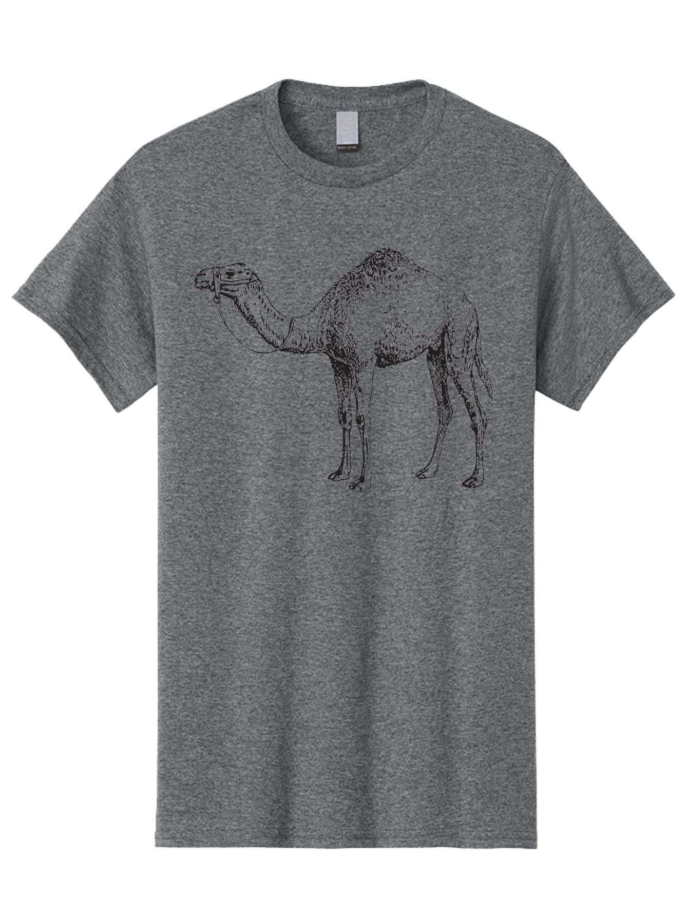 Camel Men'S Graphic Tee, 100% Cotton, Comfortable Casual Summer Wear, Machine Washable, Camel Illustration, Desert Animal, Wildlife Artwork, Camel Silhouette, Graphic Design, Illustration Art, Animal Drawing, Camel Graphic Aad861 17