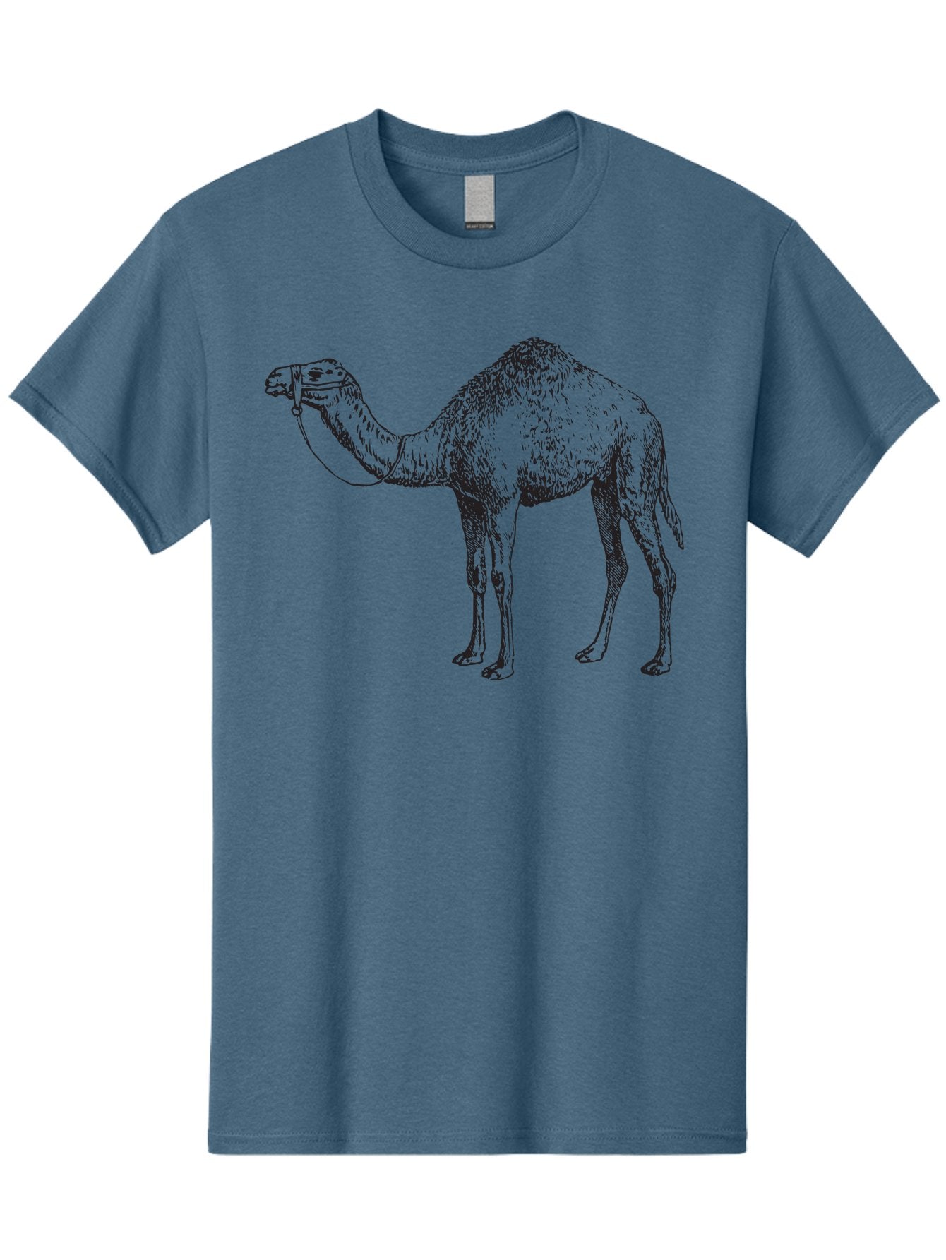 Camel Men'S Graphic Tee, 100% Cotton, Comfortable Casual Summer Wear, Machine Washable, Camel Illustration, Desert Animal, Wildlife Artwork, Camel Silhouette, Graphic Design, Illustration Art, Animal Drawing, Camel Graphic Aad861 9