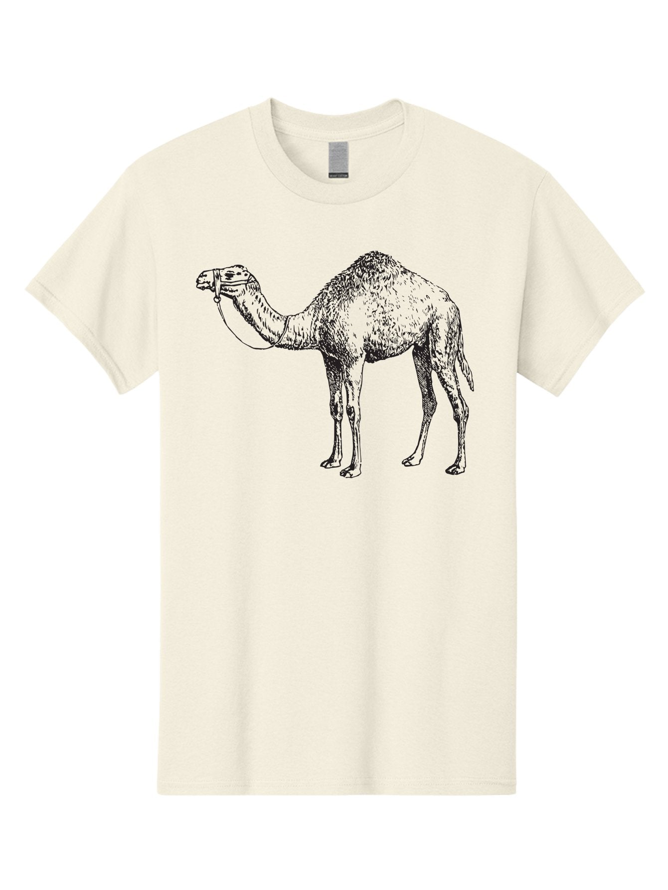 Camel Men'S Graphic Tee, 100% Cotton, Comfortable Casual Summer Wear, Machine Washable, Camel Illustration, Desert Animal, Wildlife Artwork, Camel Silhouette, Graphic Design, Illustration Art, Animal Drawing, Camel Graphic Aad861 4