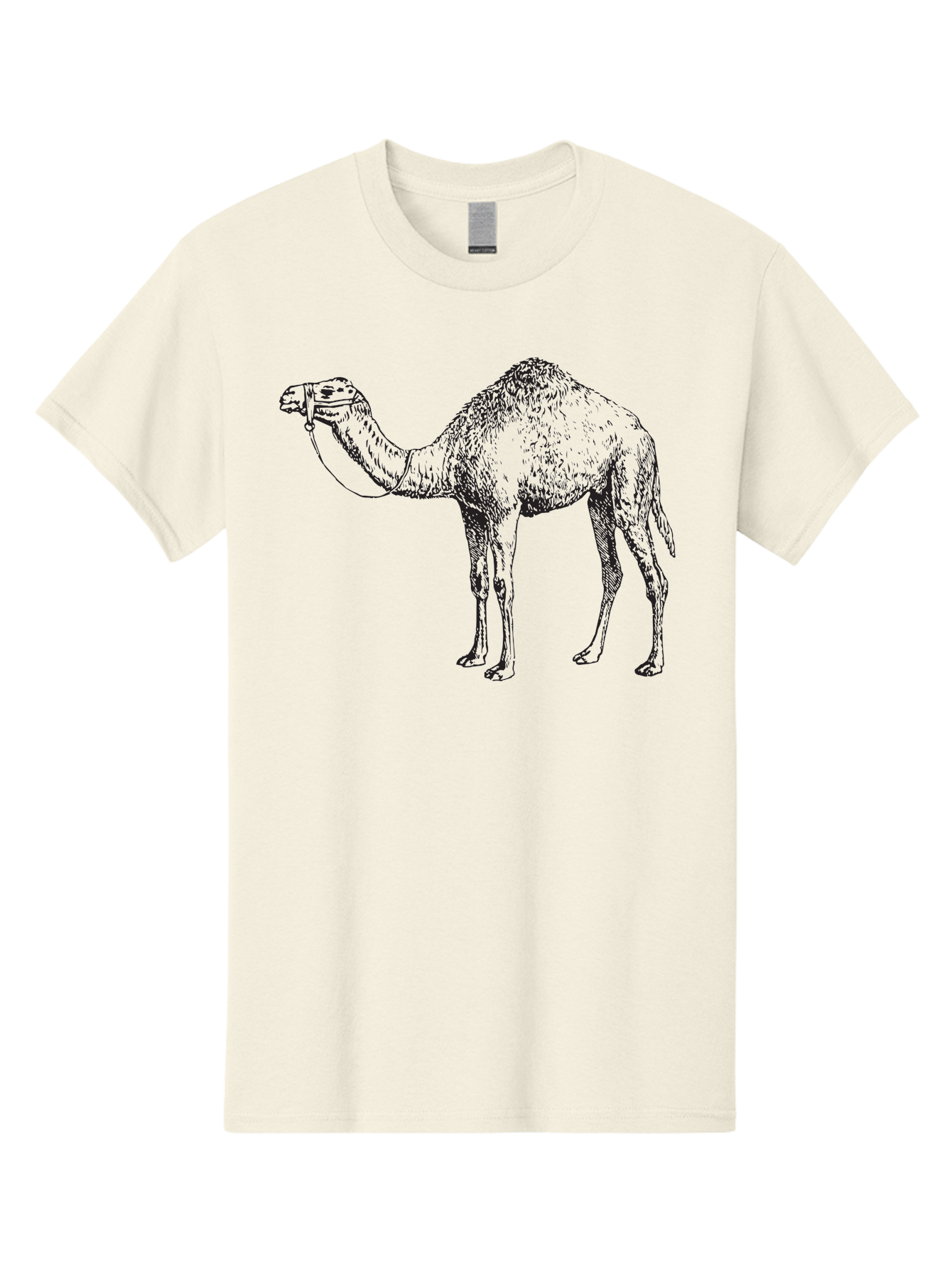 Camel Men'S Graphic Tee, 100% Cotton, Comfortable Casual Summer Wear, Machine Washable, Camel Illustration, Desert Animal, Wildlife Artwork, Camel Silhouette, Graphic Design, Illustration Art, Animal Drawing, Camel Graphic Aad861 23