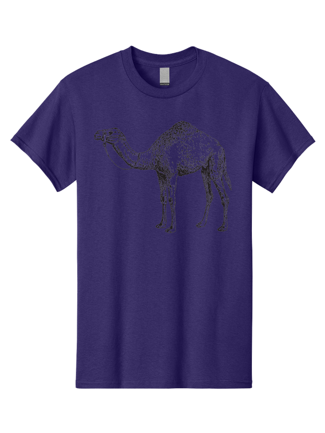 Camel Men'S Graphic Tee, 100% Cotton, Comfortable Casual Summer Wear, Machine Washable, Camel Illustration, Desert Animal, Wildlife Artwork, Camel Silhouette, Graphic Design, Illustration Art, Animal Drawing, Camel Graphic Aad861 5