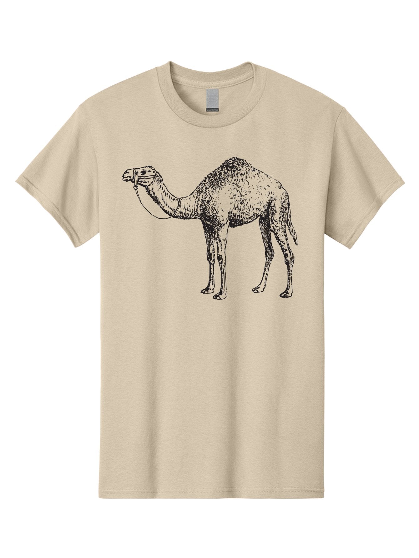 Camel Men'S Graphic Tee, 100% Cotton, Comfortable Casual Summer Wear, Machine Washable, Camel Illustration, Desert Animal, Wildlife Artwork, Camel Silhouette, Graphic Design, Illustration Art, Animal Drawing, Camel Graphic Aad861 11