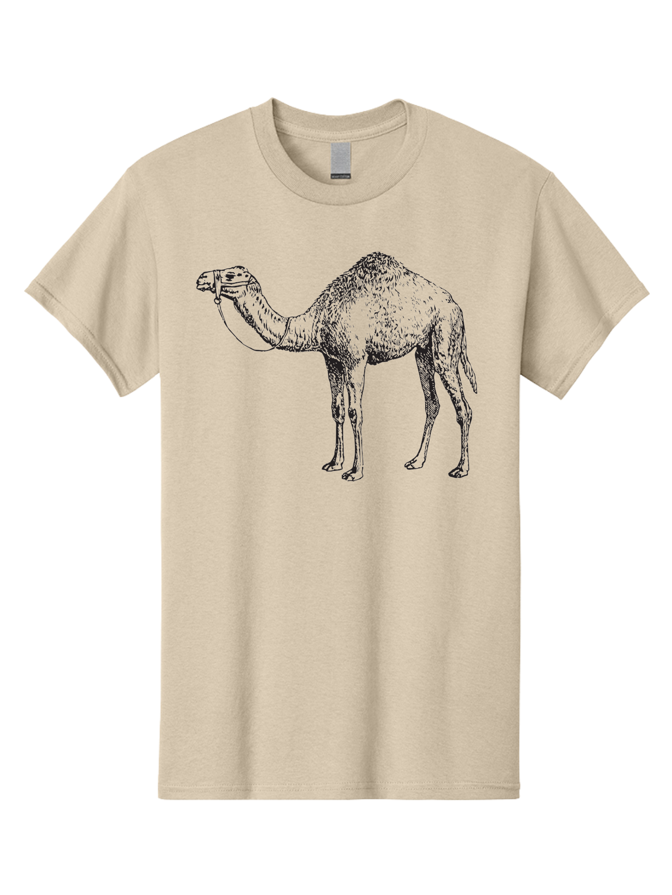 Camel Men'S Graphic Tee, 100% Cotton, Comfortable Casual Summer Wear, Machine Washable, Camel Illustration, Desert Animal, Wildlife Artwork, Camel Silhouette, Graphic Design, Illustration Art, Animal Drawing, Camel Graphic Aad861 7