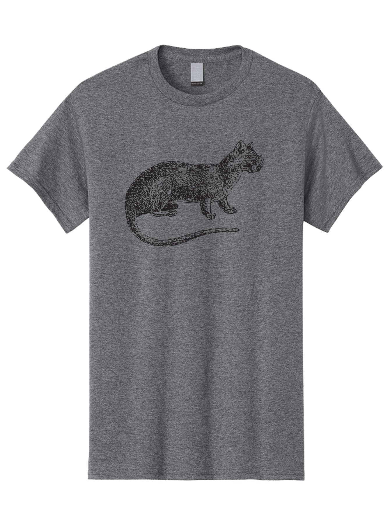 Cat-Sketch Men'S Graphic Tee, 100% Cotton, Comfortable Casual Summer Wear, Machine Washable, Black Cat Silhouette, Cat Illustration, Feline Art, Detailed Drawing, Whiskered Cat, Animal Graphic, Cat Portrait Aad865 10