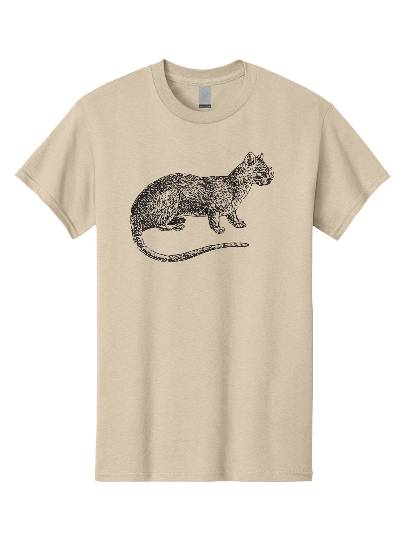 Cat-Sketch Men'S Graphic Tee, 100% Cotton, Comfortable Casual Summer Wear, Machine Washable, Black Cat Silhouette, Cat Illustration, Feline Art, Detailed Drawing, Whiskered Cat, Animal Graphic, Cat Portrait Aad865 4