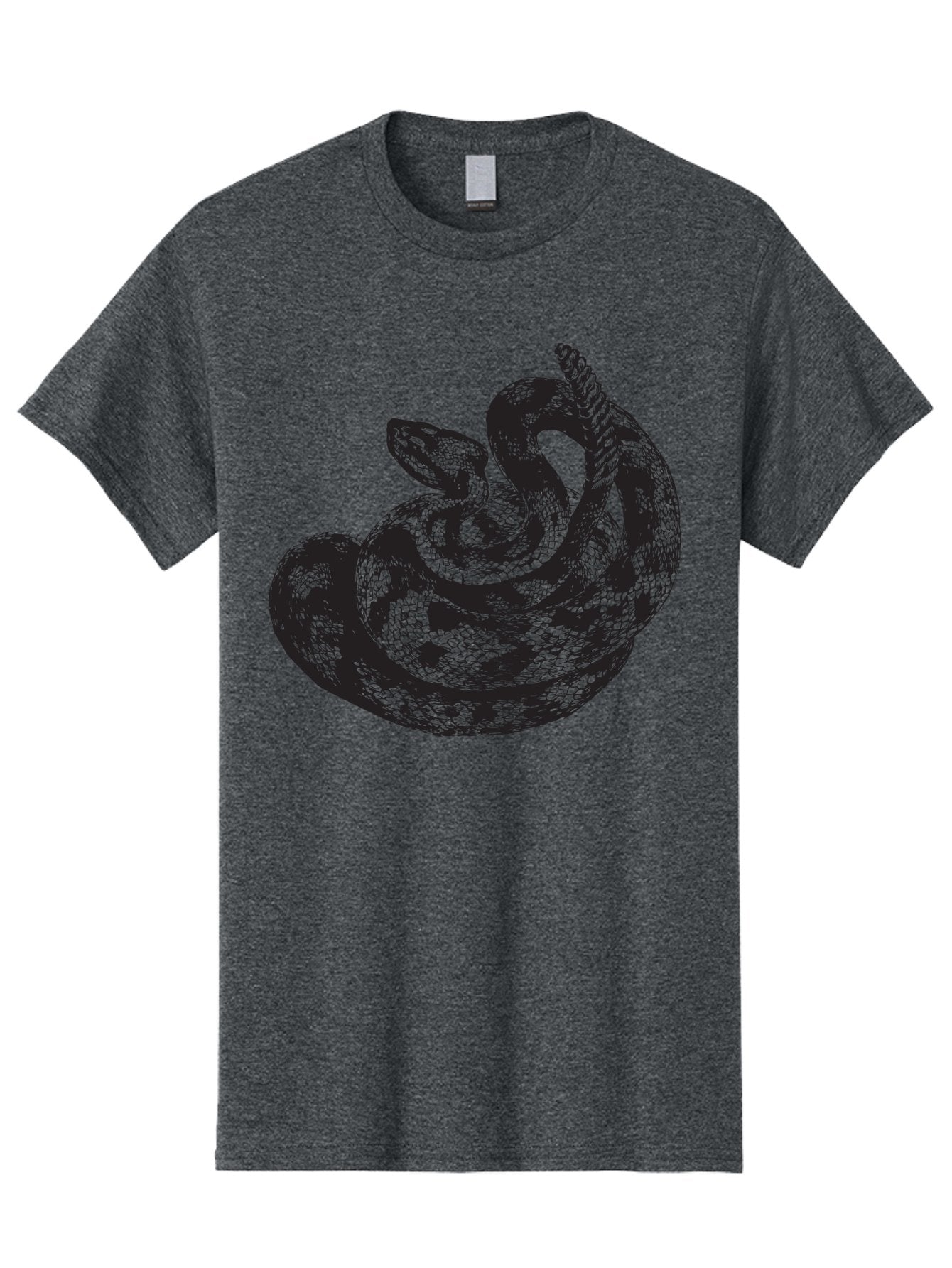 Coiled-Snake-2 Men'S Graphic Tee, 100% Cotton, Comfortable Casual Summer Wear, Machine Washable, Serpent Illustration, Coiled Snake, Reptile Art, Wildlife Graphic, Snake Design, Danger Symbol, Venomous Snake, Wild Animal, Snake Pattern, Aad869 14