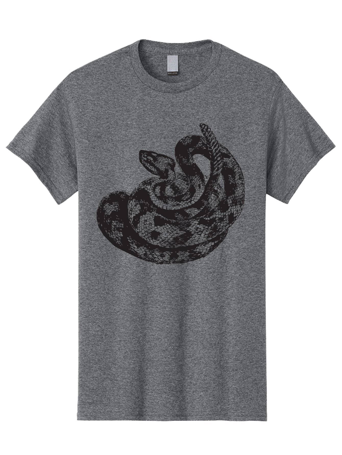 Coiled-Snake-2 Men'S Graphic Tee, 100% Cotton, Comfortable Casual Summer Wear, Machine Washable, Serpent Illustration, Coiled Snake, Reptile Art, Wildlife Graphic, Snake Design, Danger Symbol, Venomous Snake, Wild Animal, Snake Pattern, Aad869 11