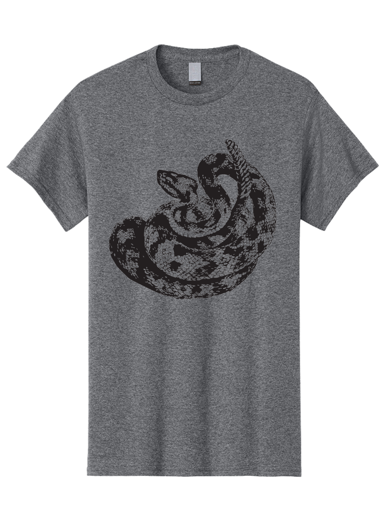 Coiled-Snake-2 Men'S Graphic Tee, 100% Cotton, Comfortable Casual Summer Wear, Machine Washable, Serpent Illustration, Coiled Snake, Reptile Art, Wildlife Graphic, Snake Design, Danger Symbol, Venomous Snake, Wild Animal, Snake Pattern, Aad869 7
