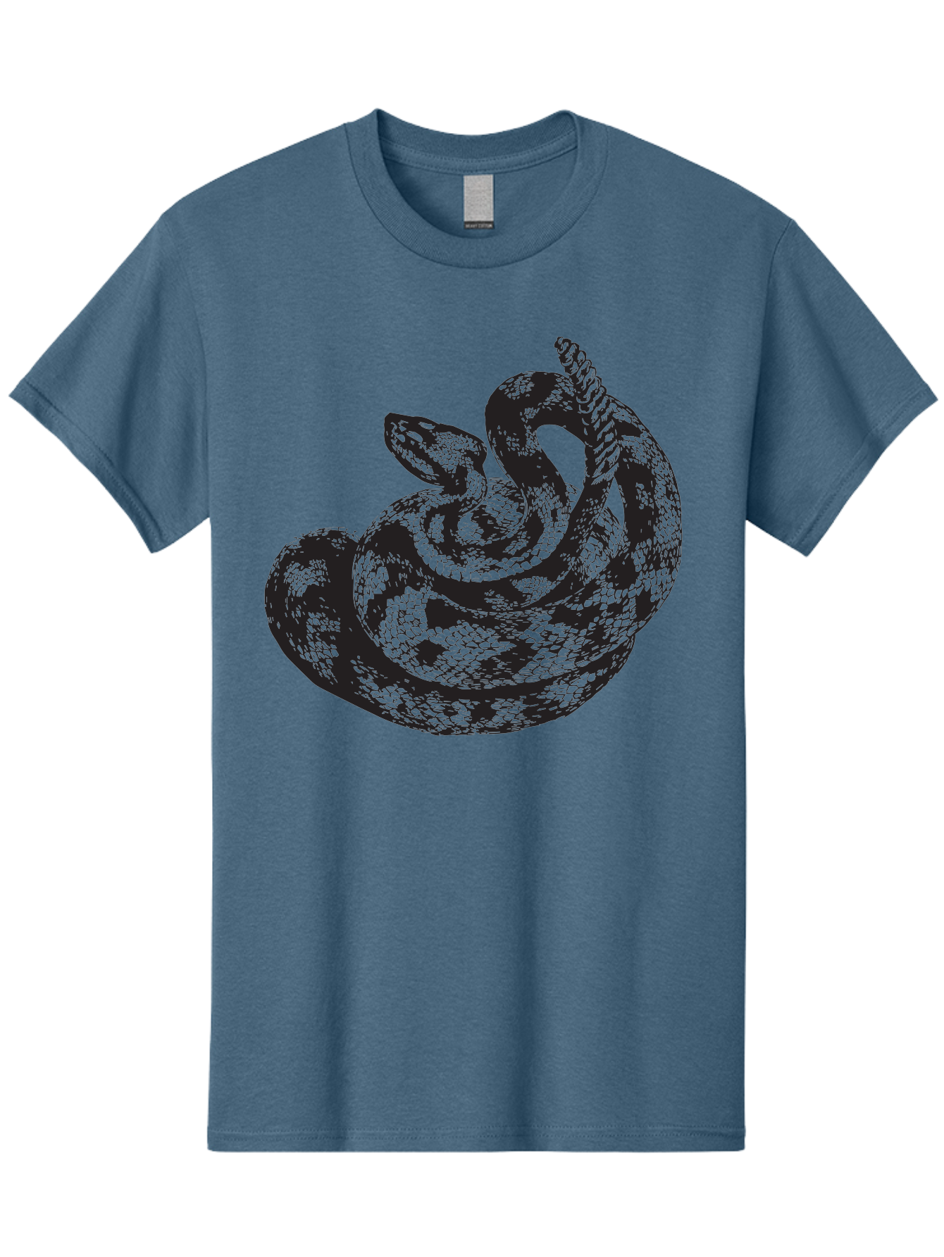 Coiled-Snake-2 Men'S Graphic Tee, 100% Cotton, Comfortable Casual Summer Wear, Machine Washable, Serpent Illustration, Coiled Snake, Reptile Art, Wildlife Graphic, Snake Design, Danger Symbol, Venomous Snake, Wild Animal, Snake Pattern, Aad869 27
