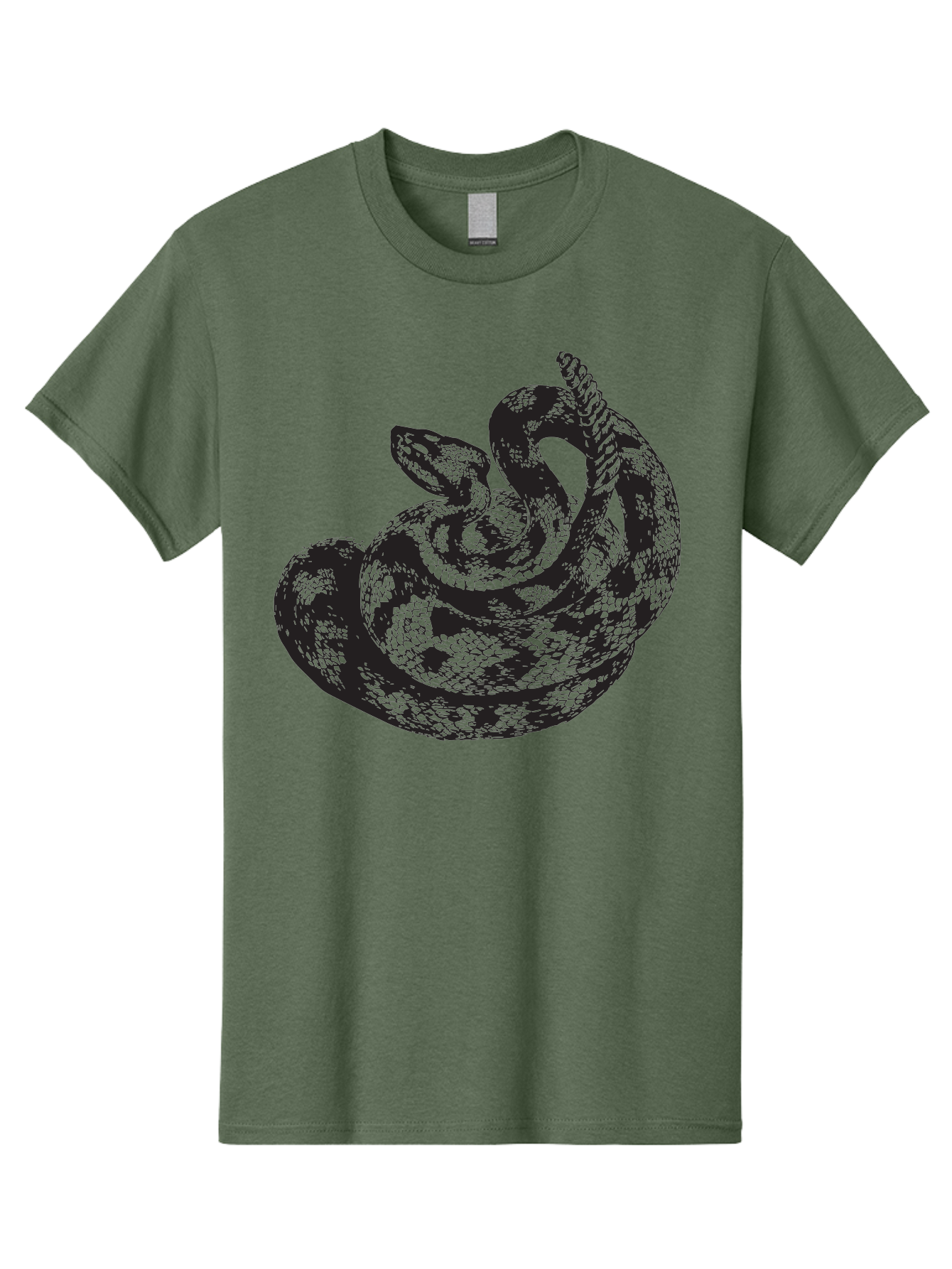 Coiled-Snake-2 Men'S Graphic Tee, 100% Cotton, Comfortable Casual Summer Wear, Machine Washable, Serpent Illustration, Coiled Snake, Reptile Art, Wildlife Graphic, Snake Design, Danger Symbol, Venomous Snake, Wild Animal, Snake Pattern, Aad869 19