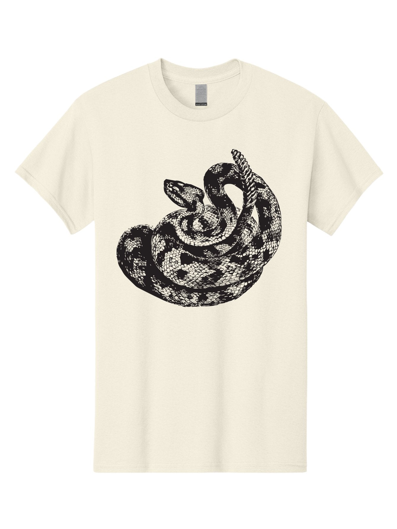 Coiled-Snake-2 Men'S Graphic Tee, 100% Cotton, Comfortable Casual Summer Wear, Machine Washable, Serpent Illustration, Coiled Snake, Reptile Art, Wildlife Graphic, Snake Design, Danger Symbol, Venomous Snake, Wild Animal, Snake Pattern, Aad869 9