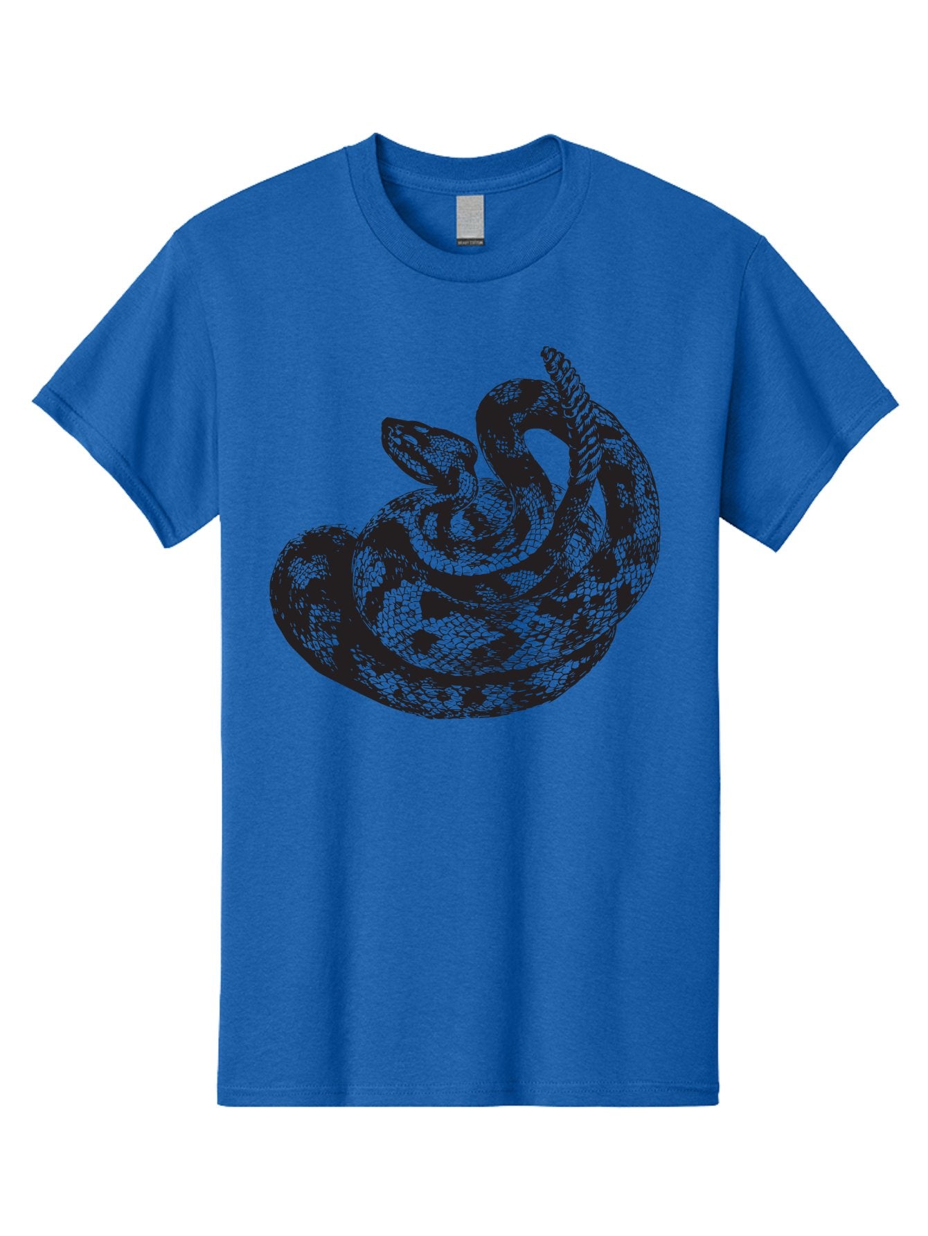Coiled-Snake-2 Men'S Graphic Tee, 100% Cotton, Comfortable Casual Summer Wear, Machine Washable, Serpent Illustration, Coiled Snake, Reptile Art, Wildlife Graphic, Snake Design, Danger Symbol, Venomous Snake, Wild Animal, Snake Pattern, Aad869 13
