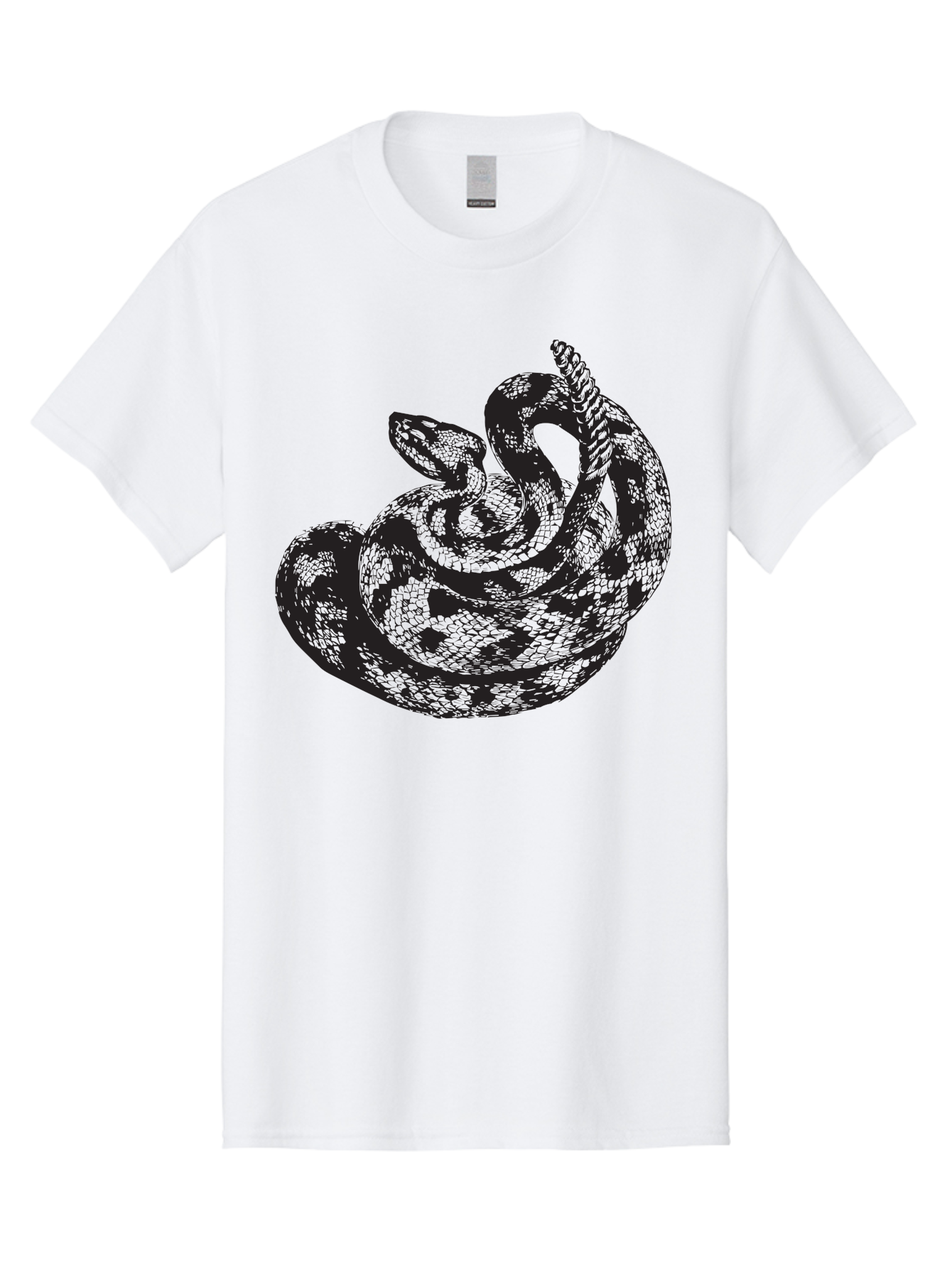 Coiled-Snake-2 Men'S Graphic Tee, 100% Cotton, Comfortable Casual Summer Wear, Machine Washable, Serpent Illustration, Coiled Snake, Reptile Art, Wildlife Graphic, Snake Design, Danger Symbol, Venomous Snake, Wild Animal, Snake Pattern, Aad869 15