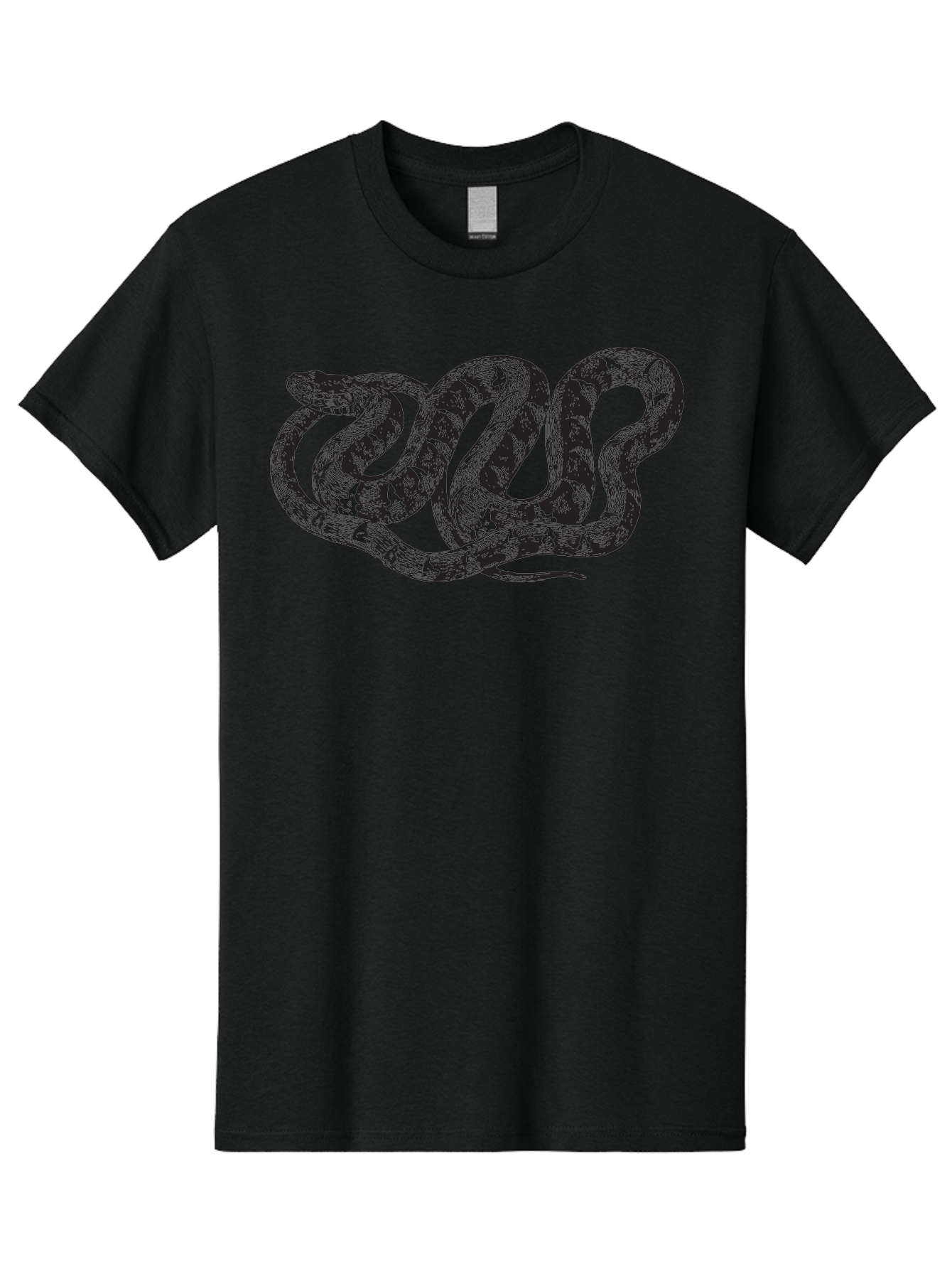 Coiled-Snake Men'S Graphic Tee, 100% Cotton, Comfortable Casual Summer Wear, Machine Washable, Serpent Art, Snake Illustration, Reptile Design, Coiled Snake, Wildlife Artwork, Snake Pattern, Detailed Snake, Abstract Snake Aad870 23