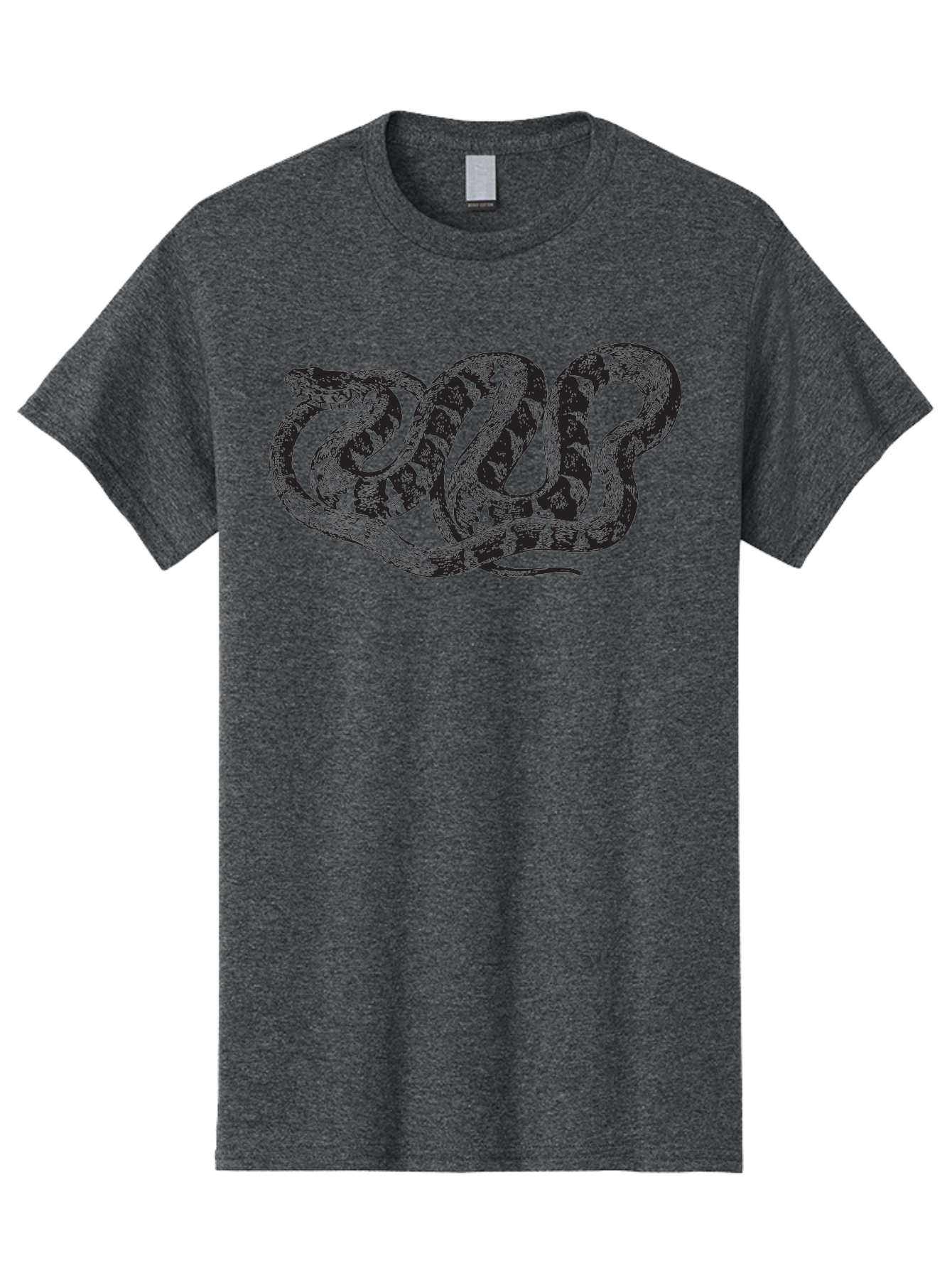Coiled-Snake Men'S Graphic Tee, 100% Cotton, Comfortable Casual Summer Wear, Machine Washable, Serpent Art, Snake Illustration, Reptile Design, Coiled Snake, Wildlife Artwork, Snake Pattern, Detailed Snake, Abstract Snake Aad870 29