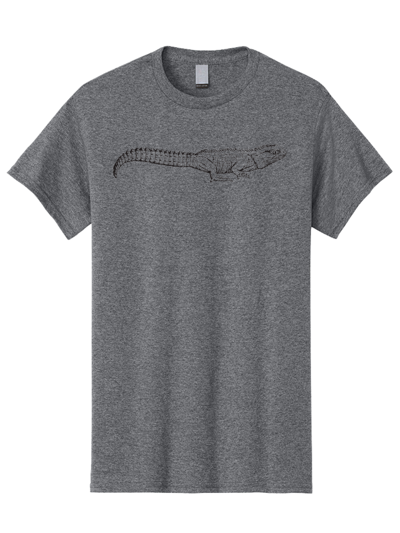 Crocodile Men'S Graphic Tee, 100% Cotton, Comfortable Casual Summer Wear, Machine Washable, Crocodile Illustration, Reptile Art, Wildlife Design, Detailed Drawing, Black Line Art, Scaly Texture, Sharp Teeth, Animal Graphics Aad873 19
