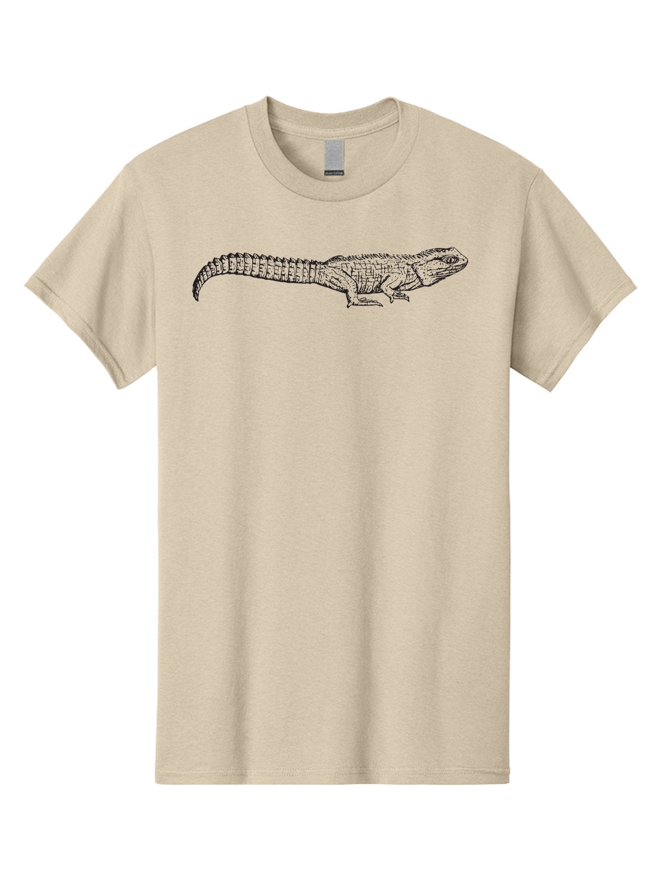 Crocodile Men'S Graphic Tee, 100% Cotton, Comfortable Casual Summer Wear, Machine Washable, Crocodile Illustration, Reptile Art, Wildlife Design, Detailed Drawing, Black Line Art, Scaly Texture, Sharp Teeth, Animal Graphics Aad873 7