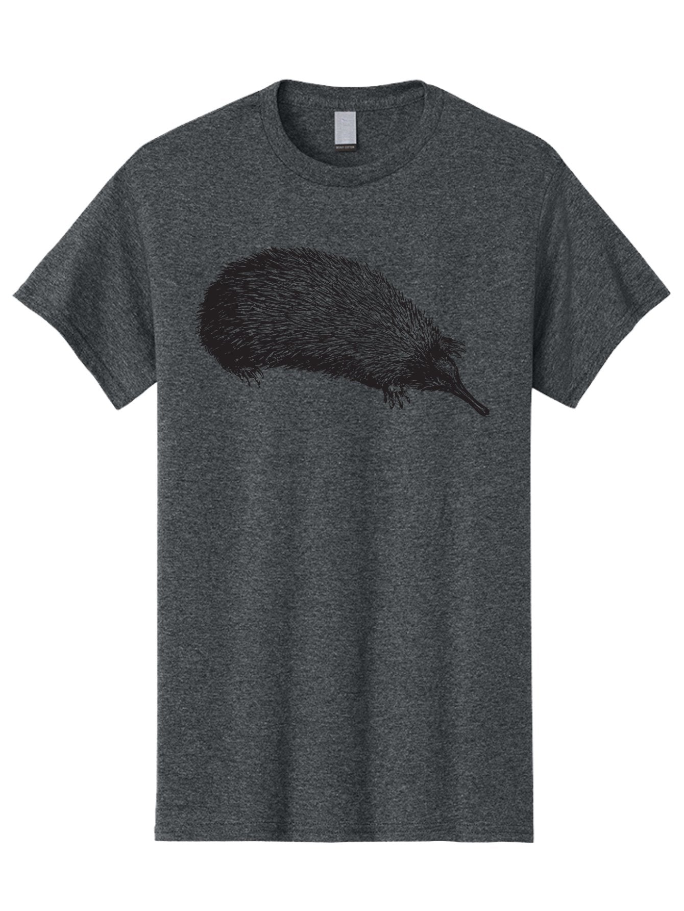 Echidna Men'S Graphic Tee, 100% Cotton, Comfortable Casual Summer Wear, Machine Washable, Echidna Illustration, Spiky Fur, Unique Creature, Wildlife Art, Animal Graphics, Spiny Mammal, Australian Wildlife, Quirky Design, Wildlife Illustration Aad876 10