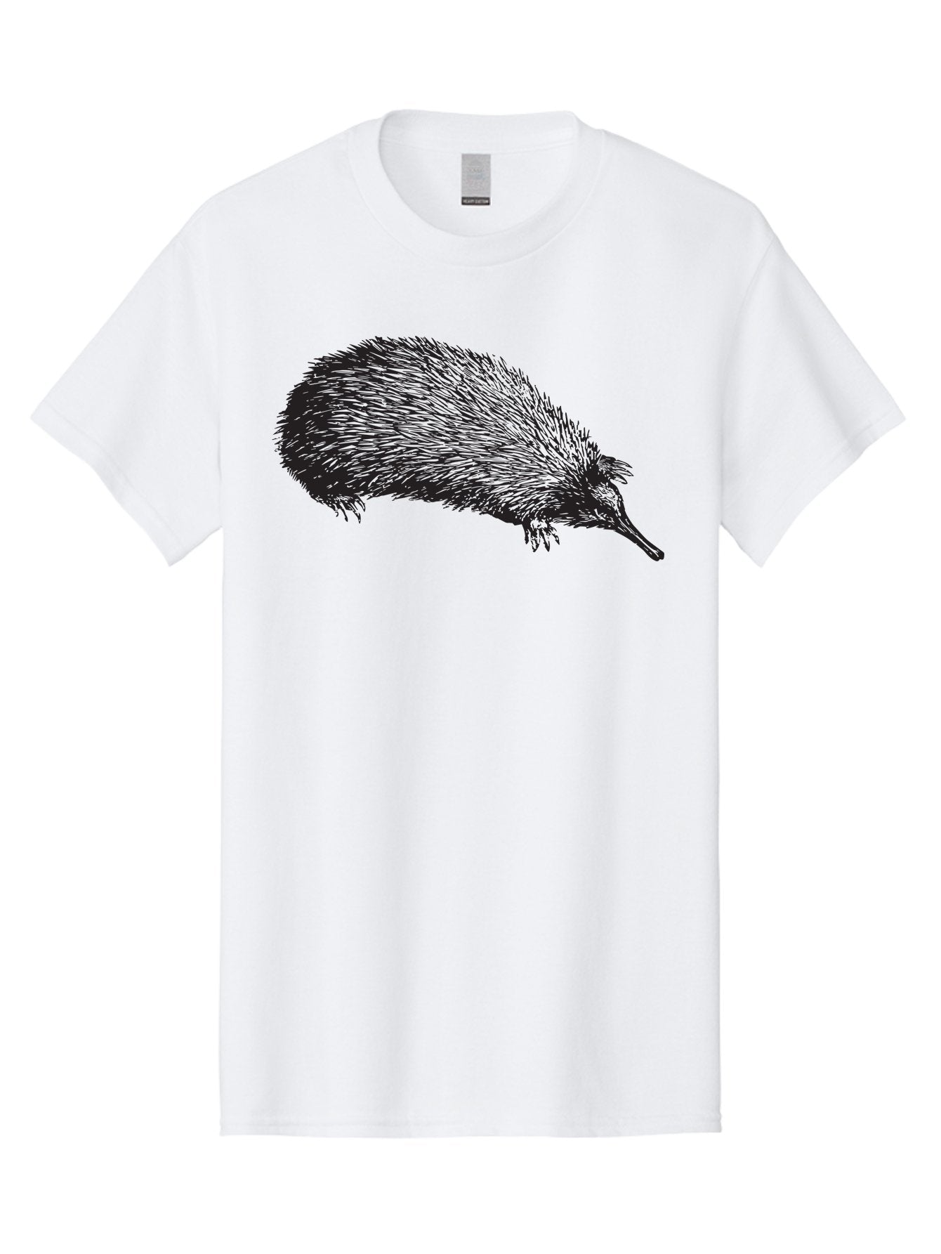 Echidna Men'S Graphic Tee, 100% Cotton, Comfortable Casual Summer Wear, Machine Washable, Echidna Illustration, Spiky Fur, Unique Creature, Wildlife Art, Animal Graphics, Spiny Mammal, Australian Wildlife, Quirky Design, Wildlife Illustration Aad876 13