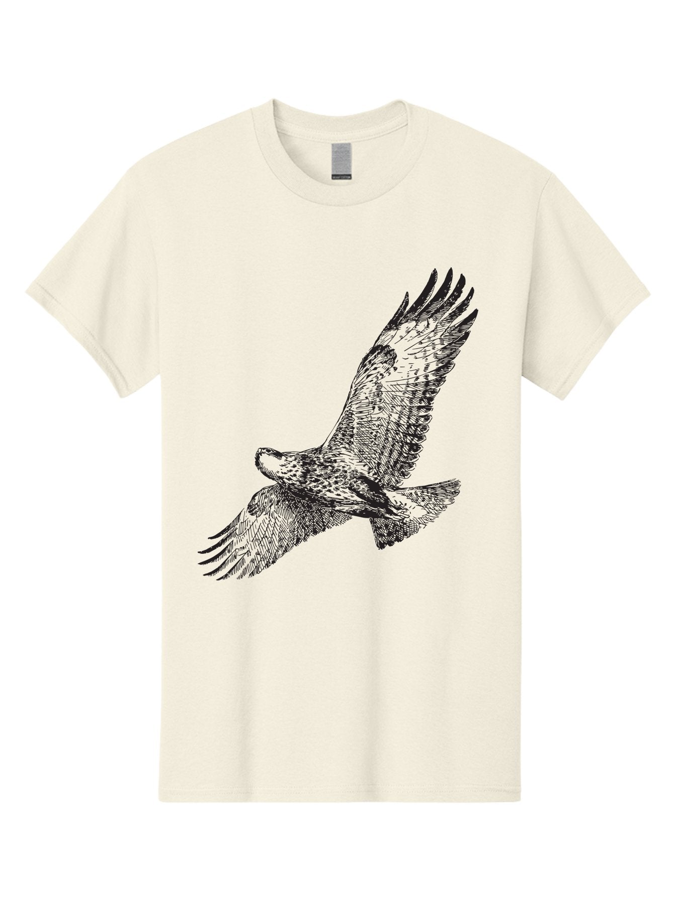 Falcon-In-Flight Men'S Graphic Tee, 100% Cotton, Comfortable Casual Summer Wear, Machine Washable, Eagle In Flight, Bird Of Prey, Wingspan, Majestic Creature, Freedom, Soaring High, Wildlife Art Aad881 4