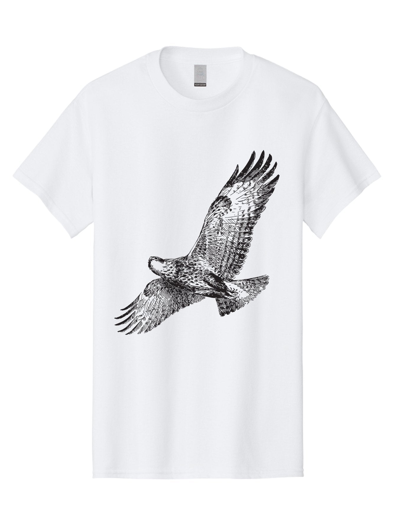 Falcon-In-Flight Men'S Graphic Tee, 100% Cotton, Comfortable Casual Summer Wear, Machine Washable, Eagle In Flight, Bird Of Prey, Wingspan, Majestic Creature, Freedom, Soaring High, Wildlife Art Aad881 15