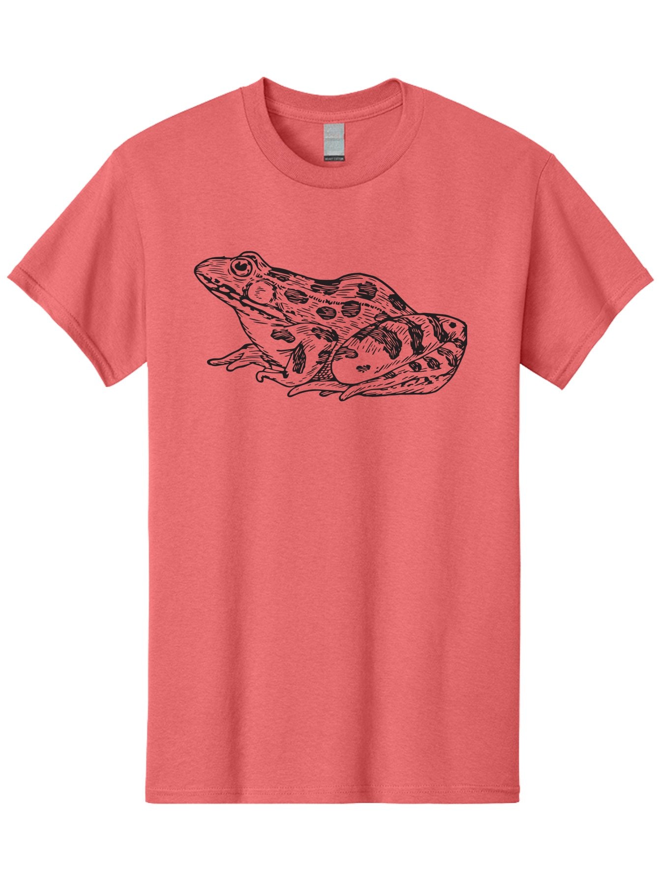 Frog Men'S Graphic Tee, 100% Cotton, Comfortable Casual Summer Wear, Machine Washable, Detailed Illustration, Frog Artwork, Black And Green, Amphibian, Wildlife, Animal Art, Nature Graphic Aad889 10