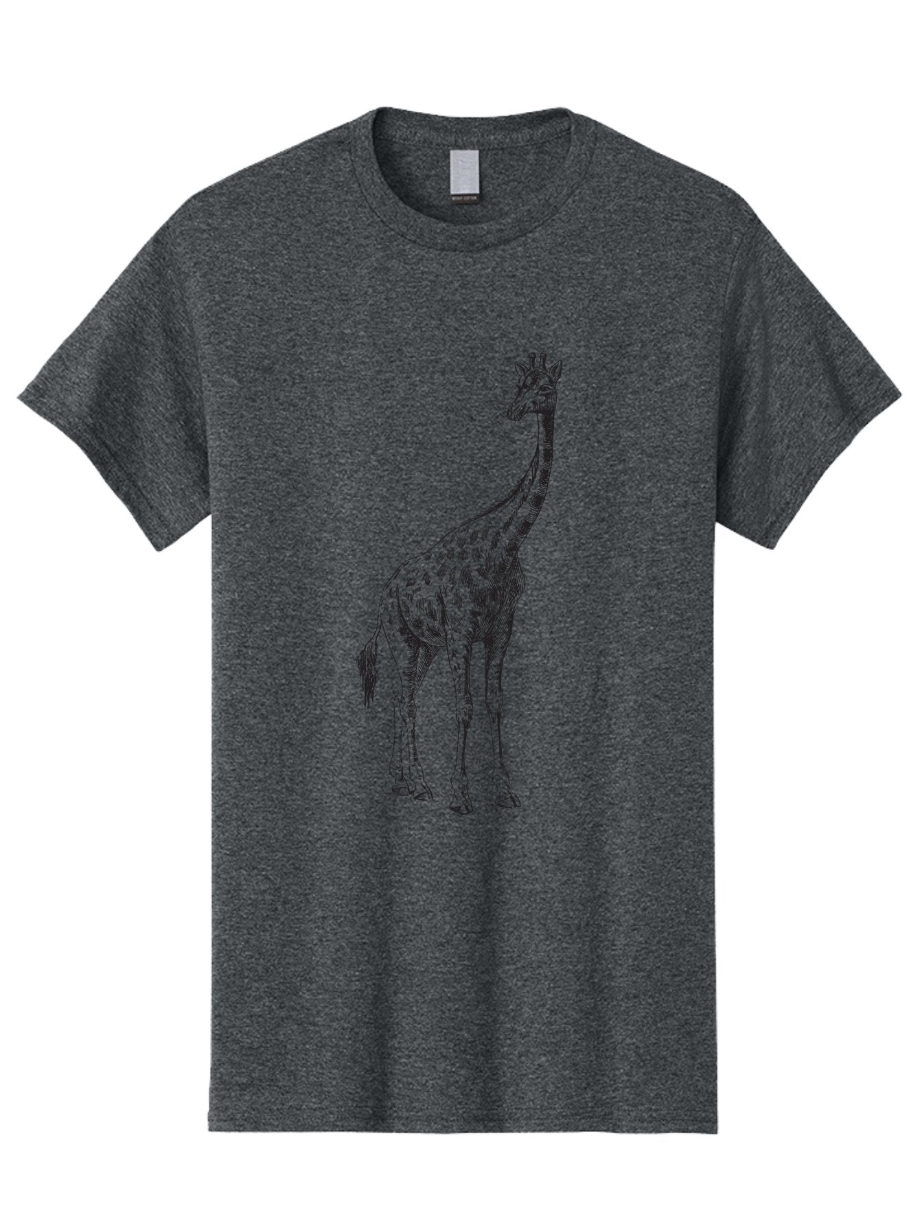 Giraffe-1 Men'S Graphic Tee, 100% Cotton, Comfortable Casual Summer Wear, Machine Washable, Giraffe Standing, Tall Animal, Wildlife, Spotted Fur, Long Neck, Safari, Exotic, Wild, Free Ranging, Tall Creature Aad892 11