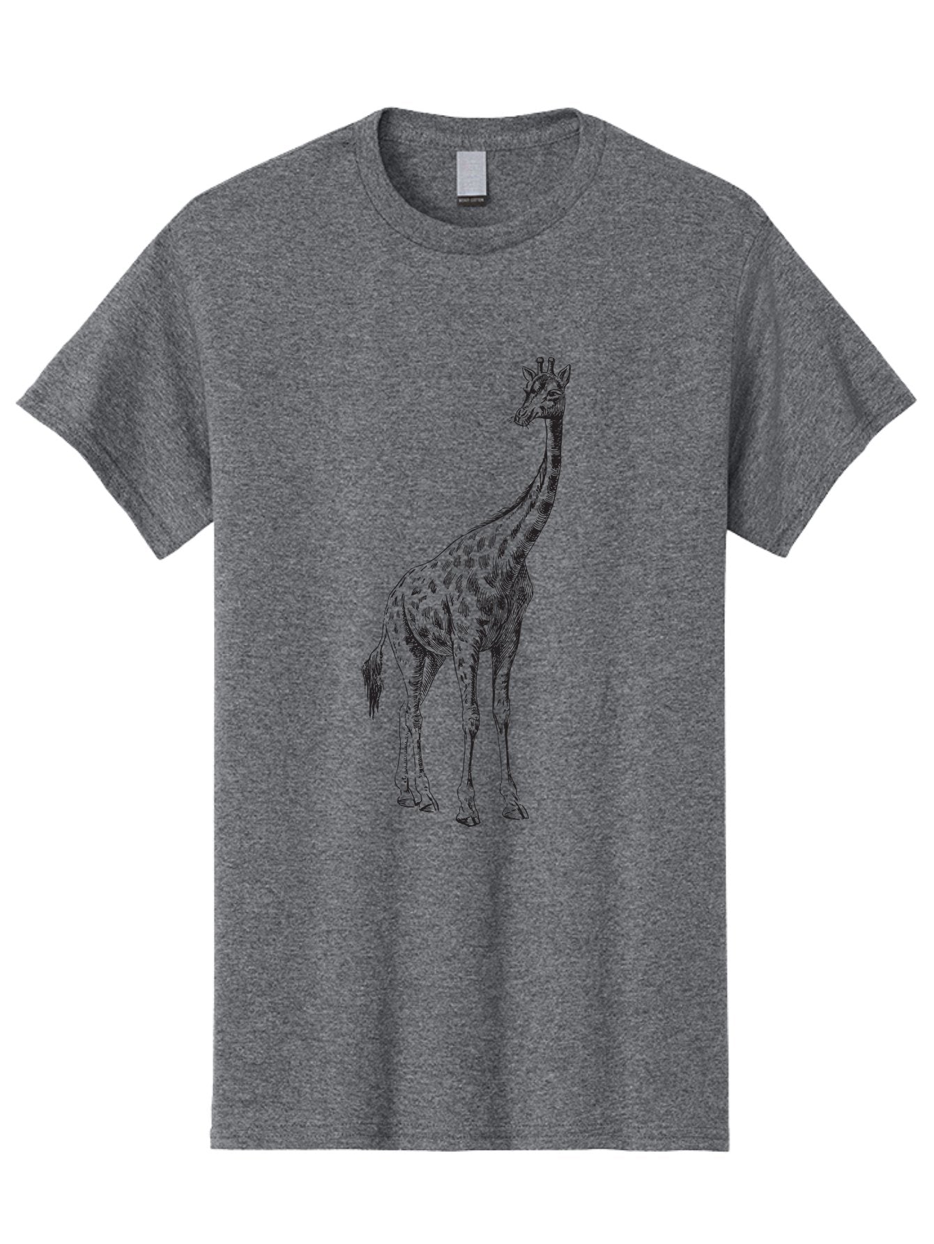Giraffe-1 Men'S Graphic Tee, 100% Cotton, Comfortable Casual Summer Wear, Machine Washable, Giraffe Standing, Tall Animal, Wildlife, Spotted Fur, Long Neck, Safari, Exotic, Wild, Free Ranging, Tall Creature Aad892 14