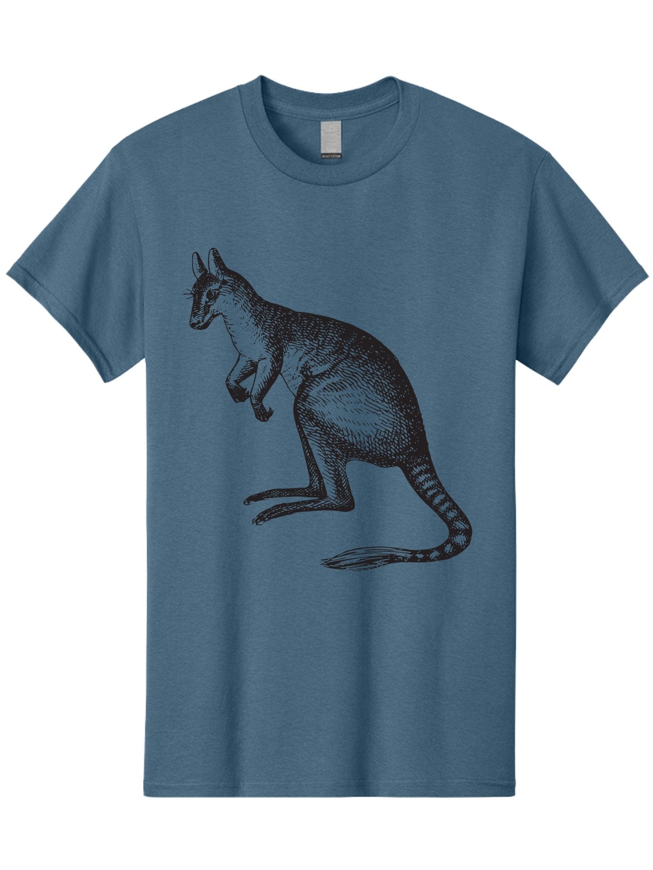 Kangaroo Men'S Graphic Tee, 100% Cotton, Comfortable Casual Summer Wear, Machine Washable, Kangaroo Illustration, Marsupial Animal, Wildlife Art, Australian Fauna, Hopping Kangaroo, Wildlife Illustration, Animal Drawing Aad902 12