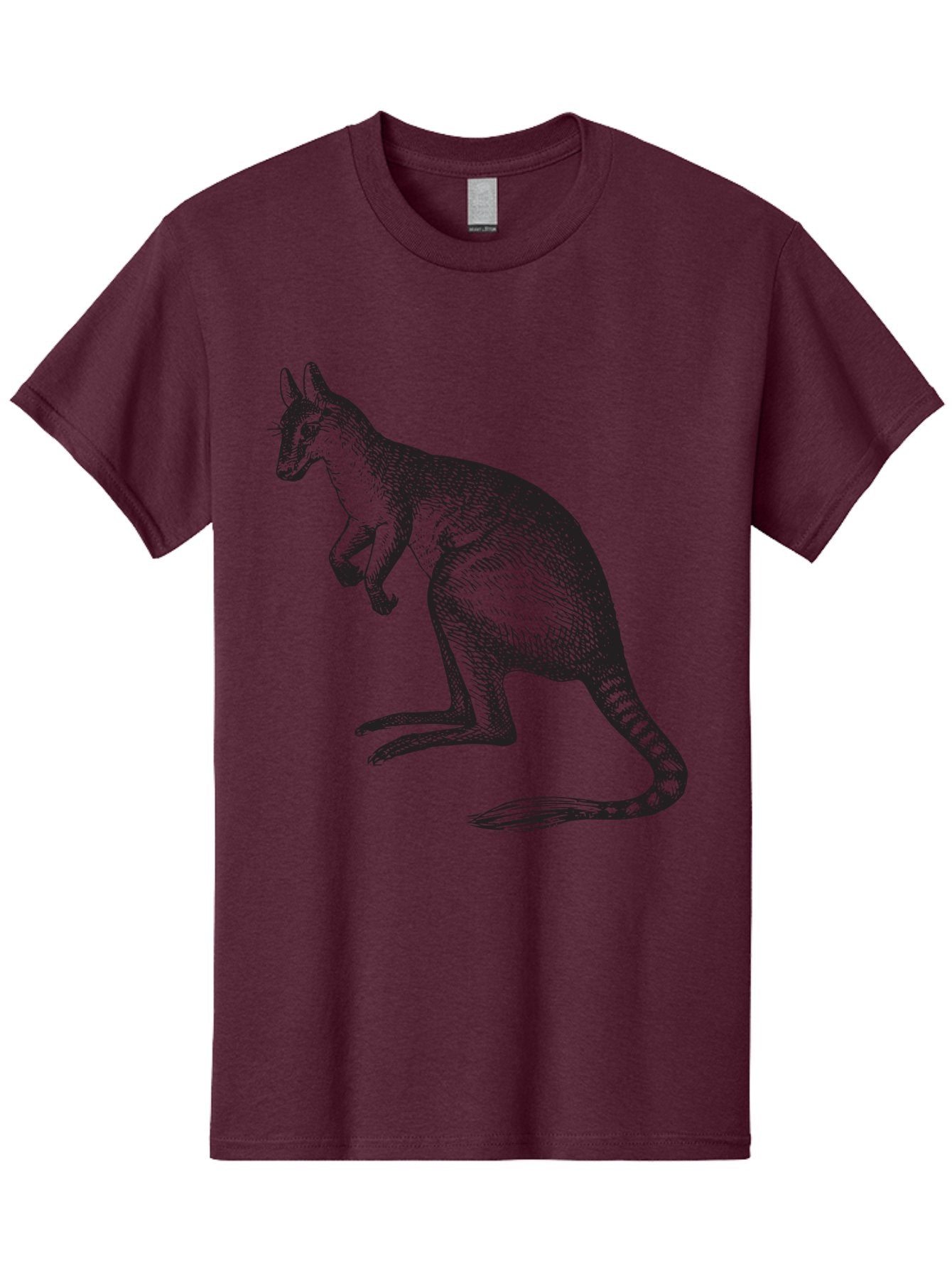 Kangaroo Men'S Graphic Tee, 100% Cotton, Comfortable Casual Summer Wear, Machine Washable, Kangaroo Illustration, Marsupial Animal, Wildlife Art, Australian Fauna, Hopping Kangaroo, Wildlife Illustration, Animal Drawing Aad902 15