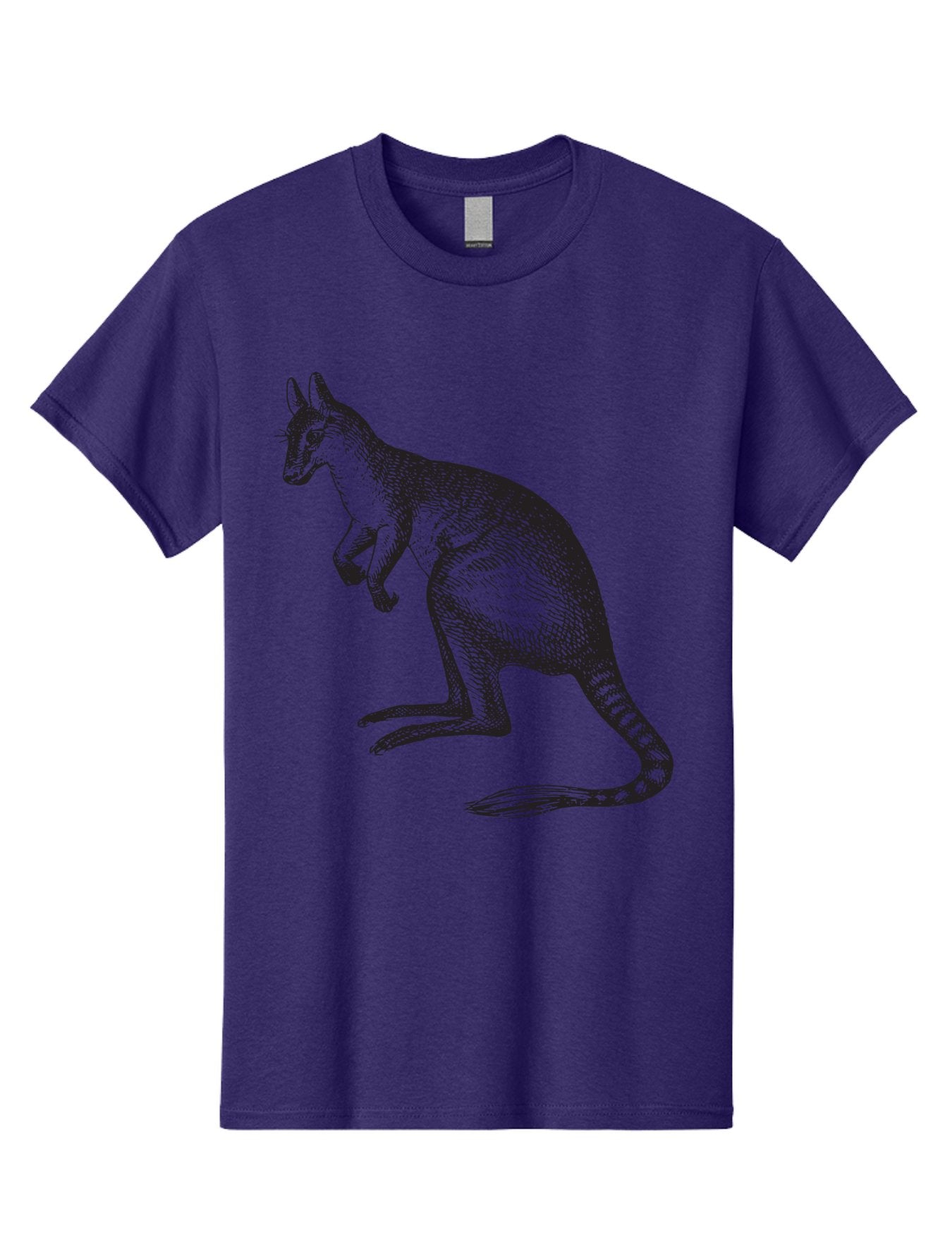 Kangaroo Men'S Graphic Tee, 100% Cotton, Comfortable Casual Summer Wear, Machine Washable, Kangaroo Illustration, Marsupial Animal, Wildlife Art, Australian Fauna, Hopping Kangaroo, Wildlife Illustration, Animal Drawing Aad902 10